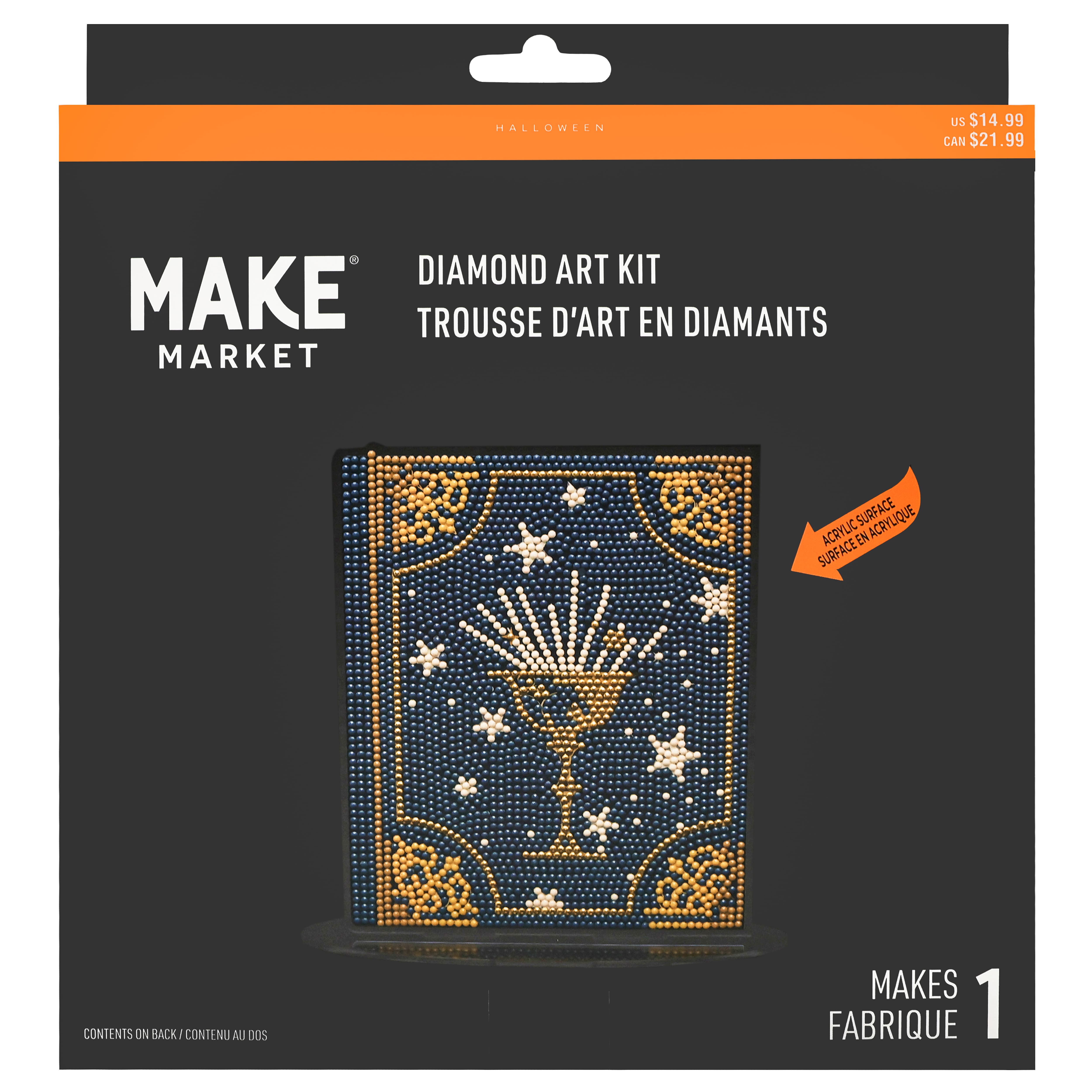 7" Spell Book Acrylic Surface Diamond Art Kit with Stand by Make Market®