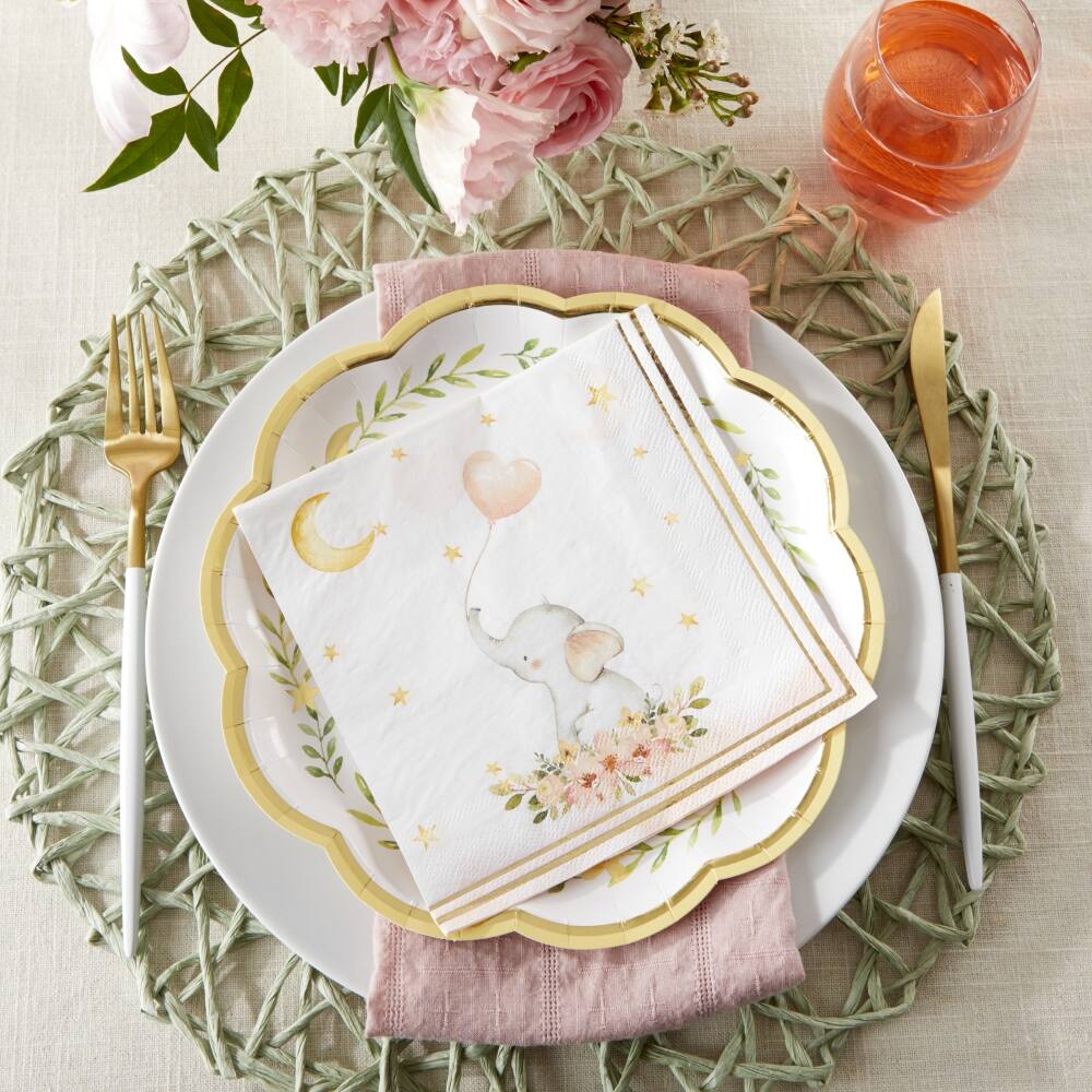 Kate Aspen® Pink Elephant Baby Shower Napkins, 30ct.