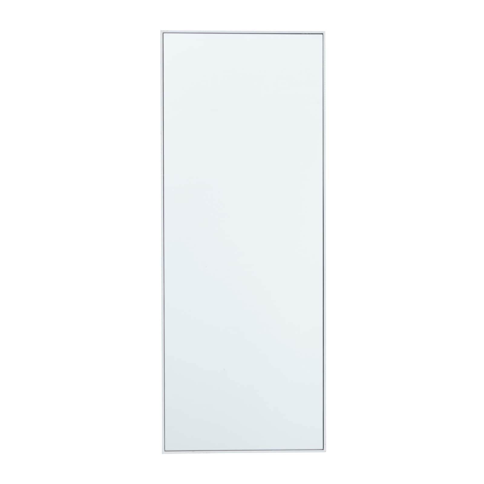 White Contemporary Wall Mirror