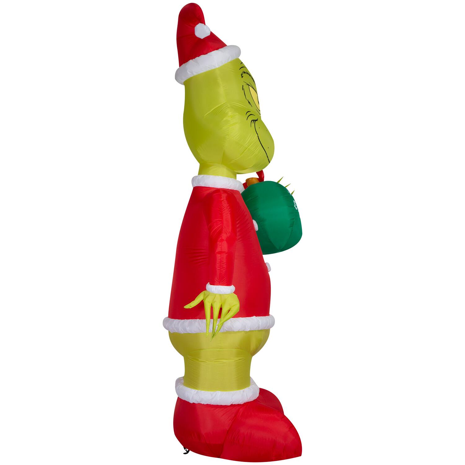 11ft. Airblown® Inflatable Dr. Seuss™ The Grinch™ with Ornament Christmas Light Scene
