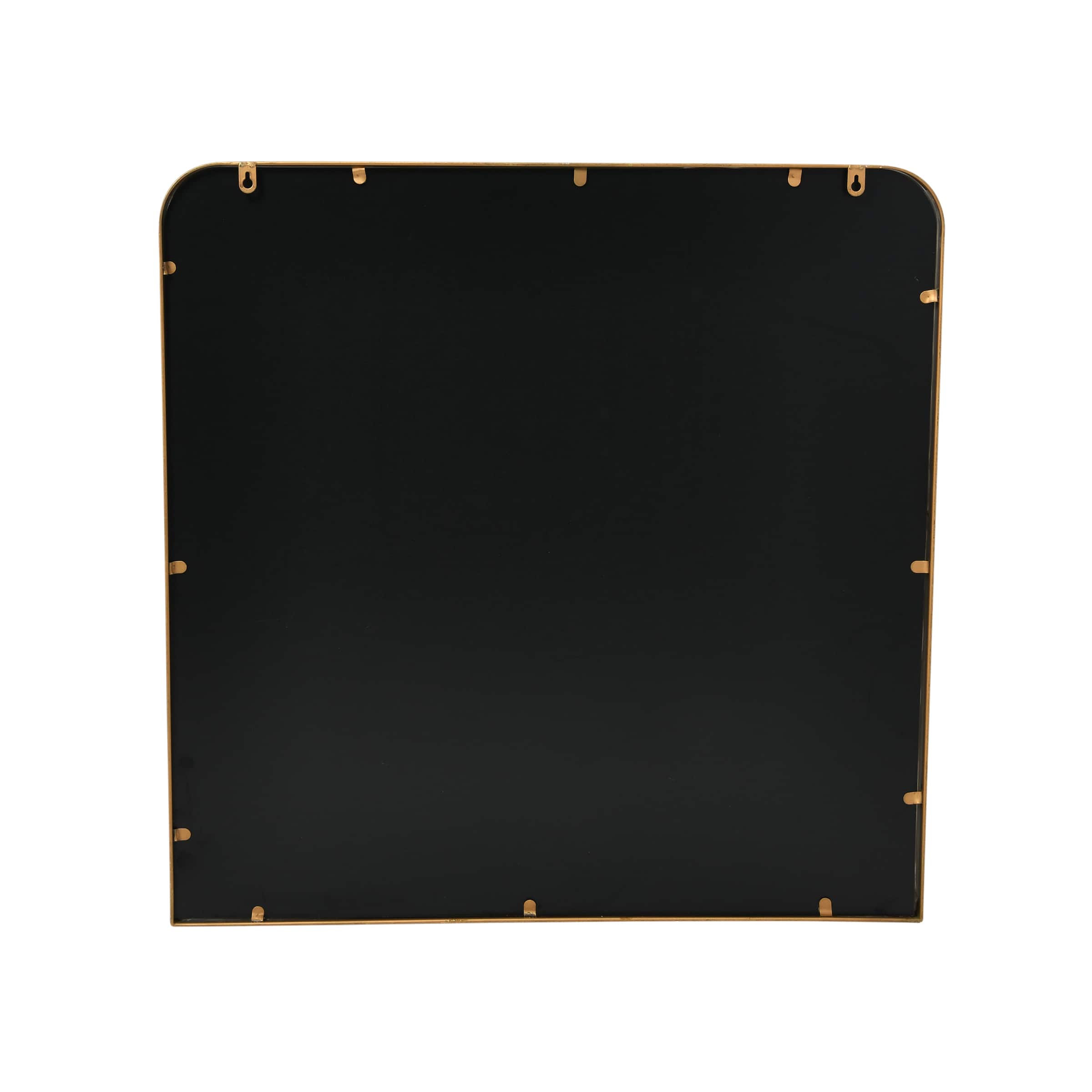 Hello Honey® Brass Finish Square Metal Framed Wall Mirror
