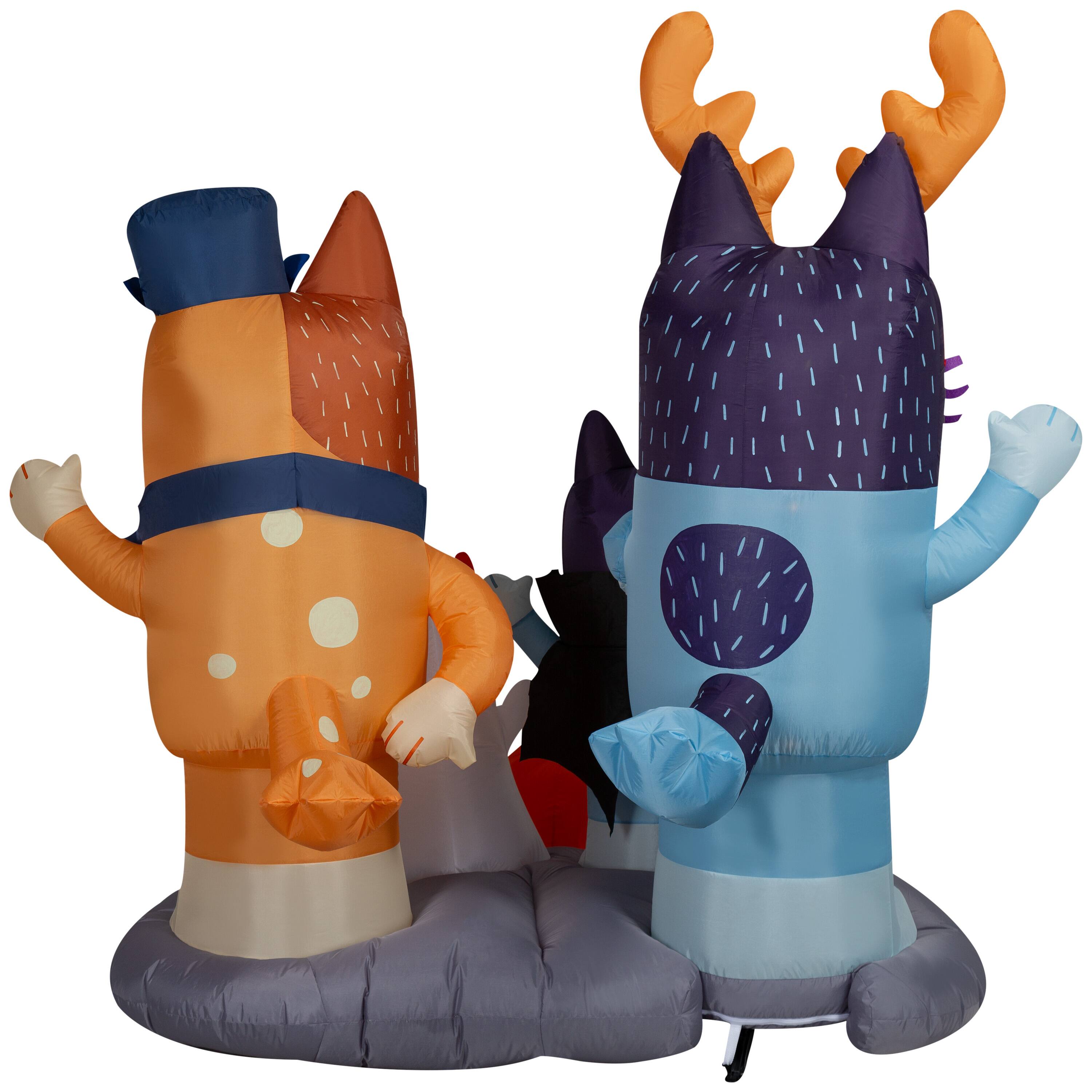 5.5ft. Airblown® Inflatable Halloween Bluey & Family Scene