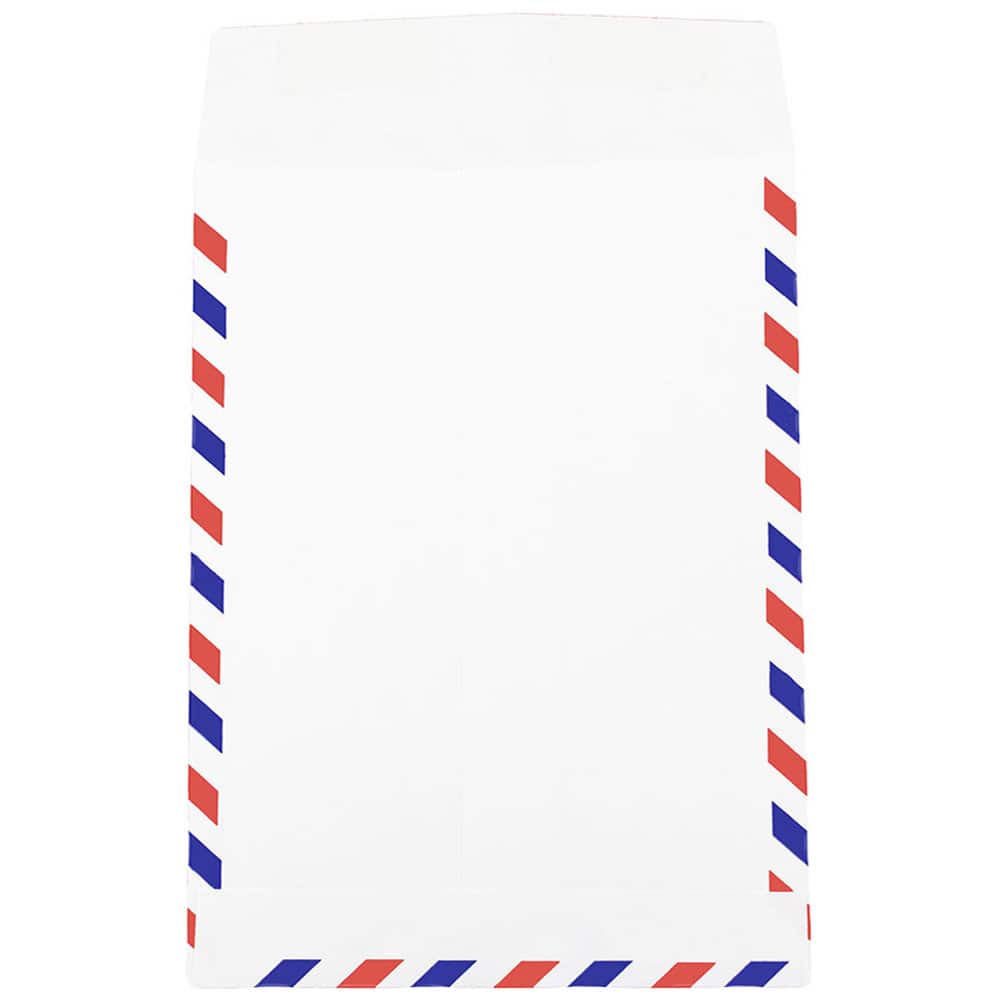 JAM Paper 9" x 12" White Airmail Envelopes