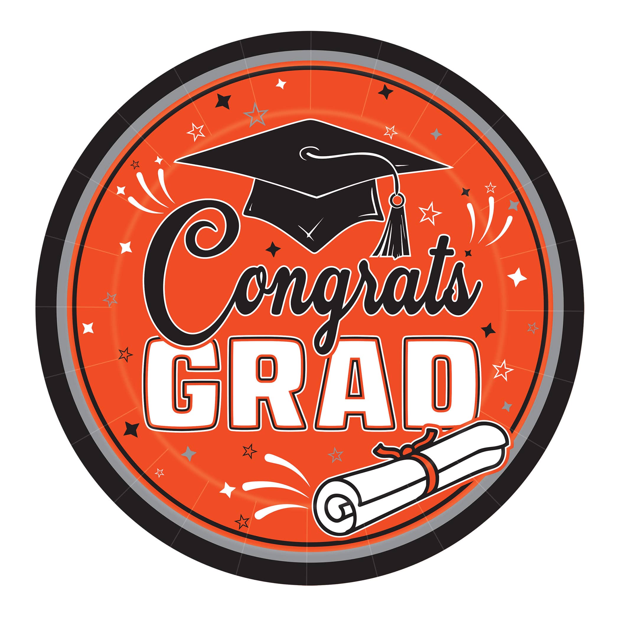 Beistle 9" Congrats Grad Plates