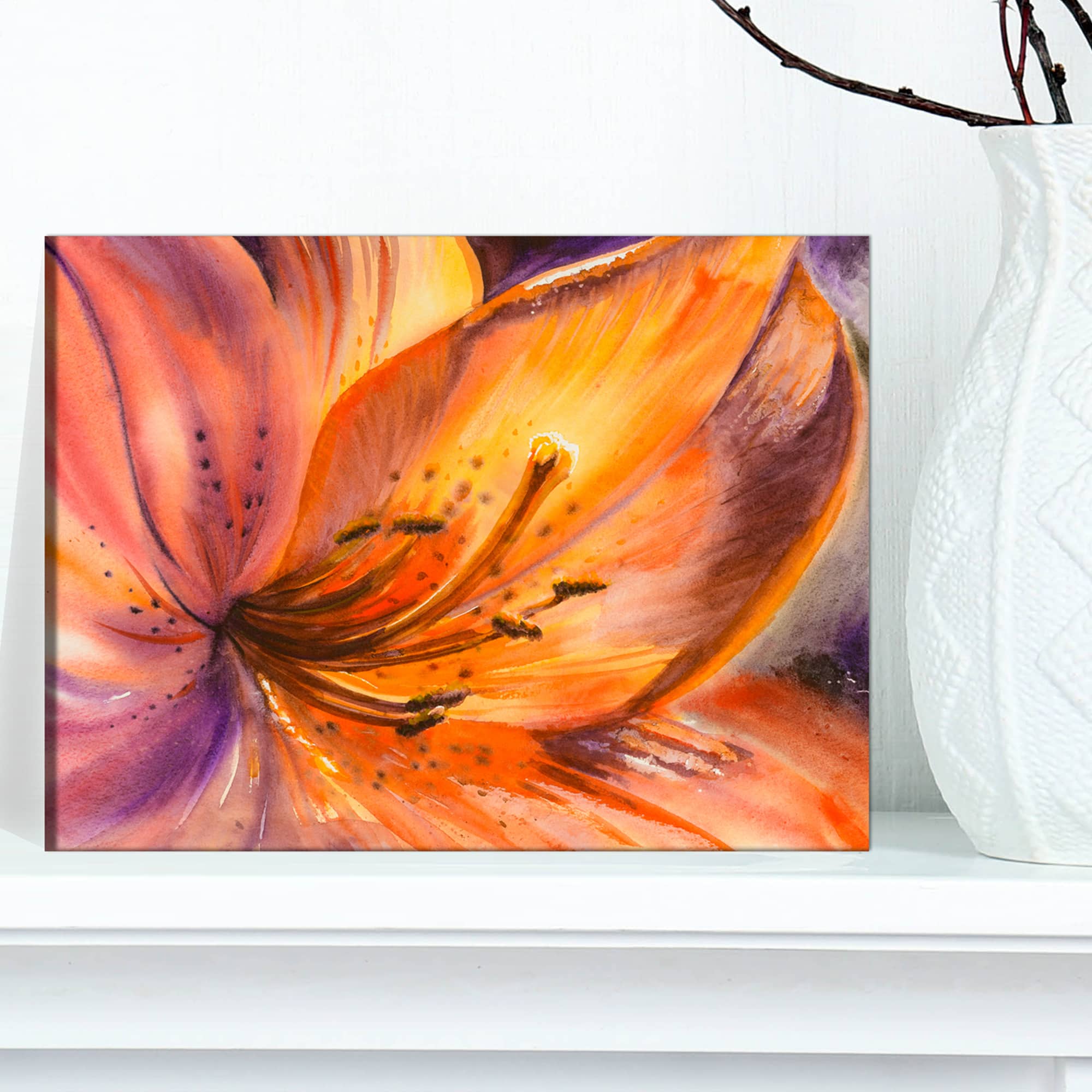 Designart - Orange Lily Flower