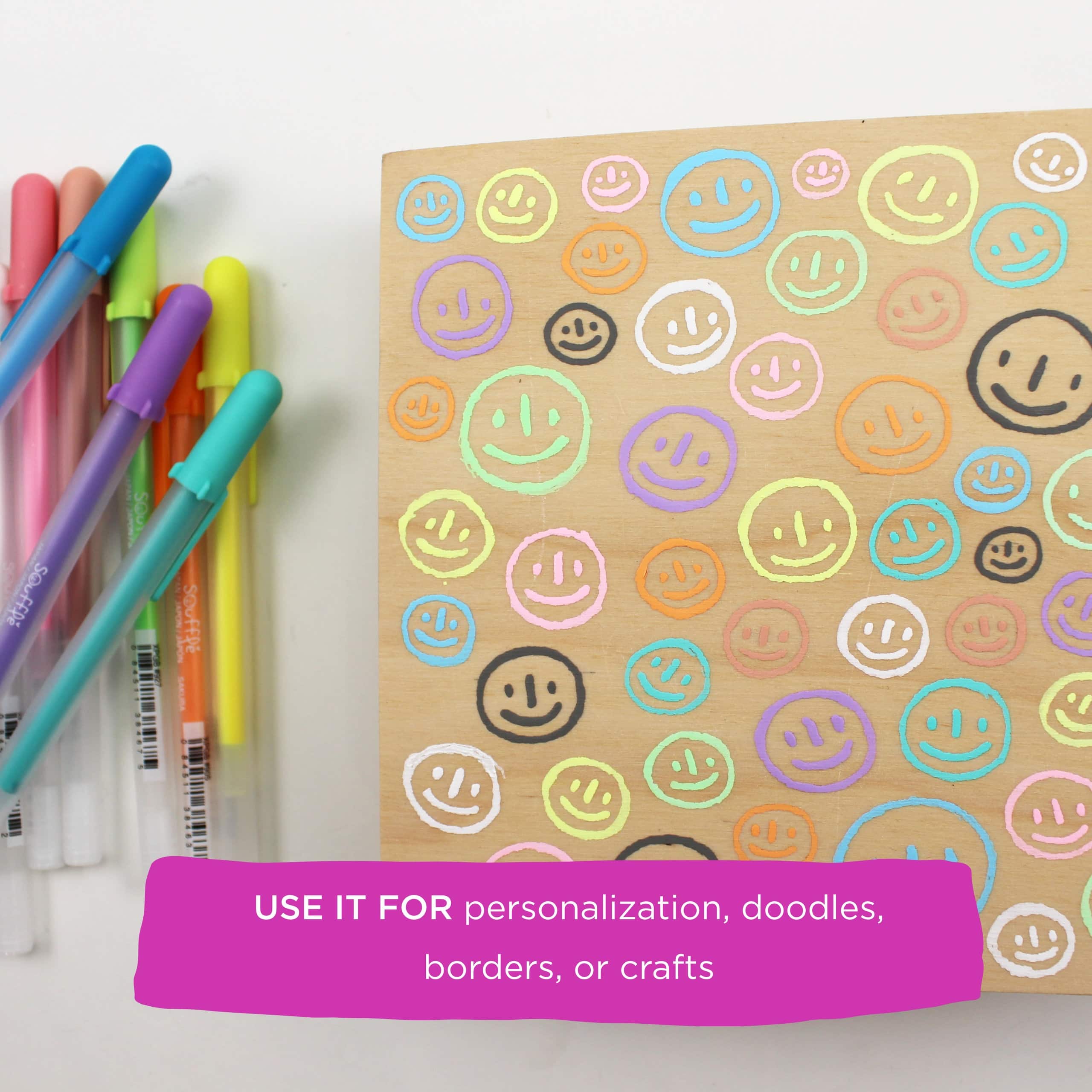 Sakura® Souffle™ Pastels 10 Color Puffy 3D Opaque Ink Pen Set