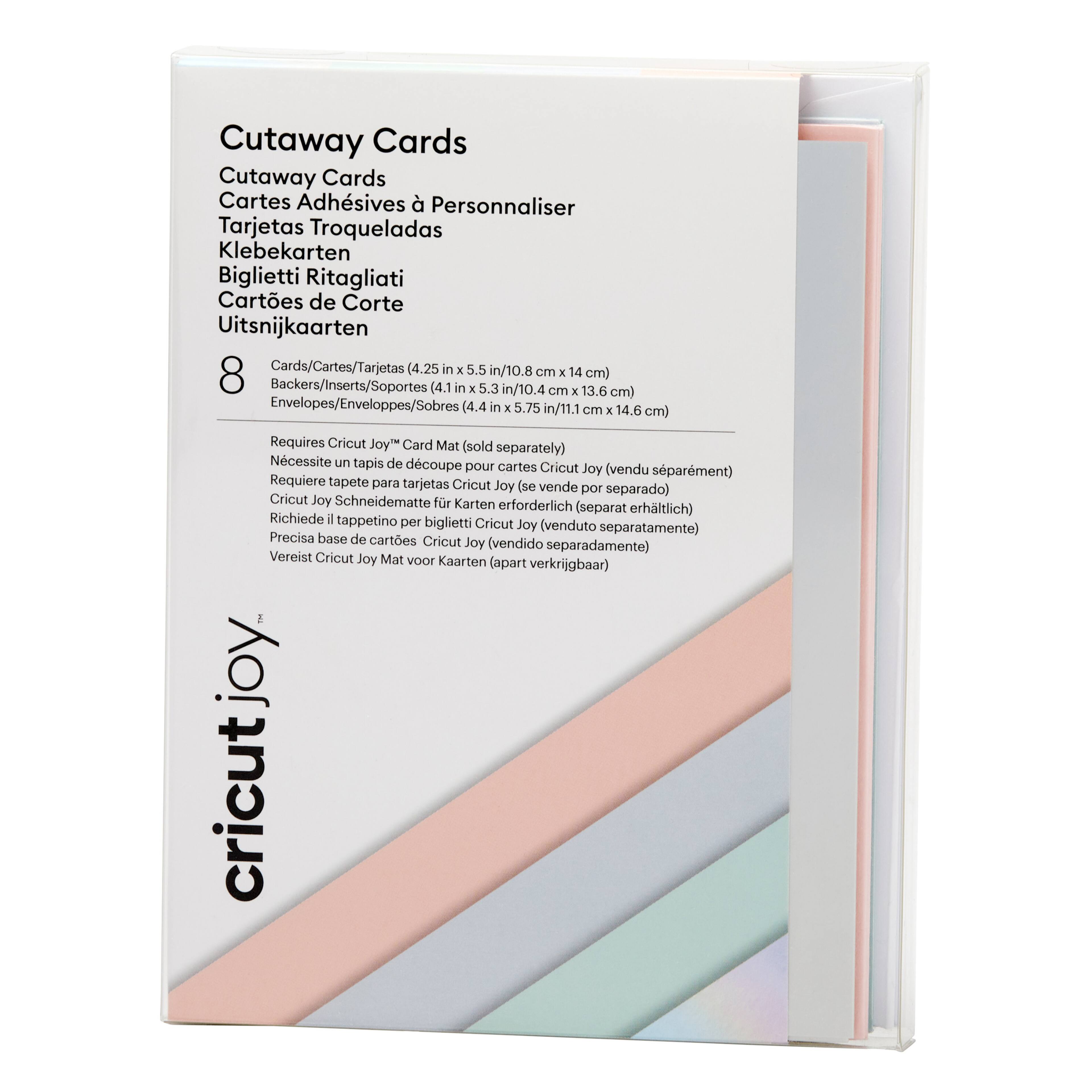 Cricut Joy™ Cutaway Cards, Pastel Sampler