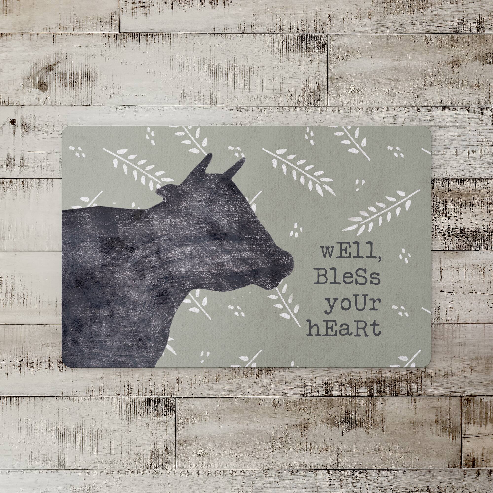 18" x 27" Bless Your Cow Floor Mat
