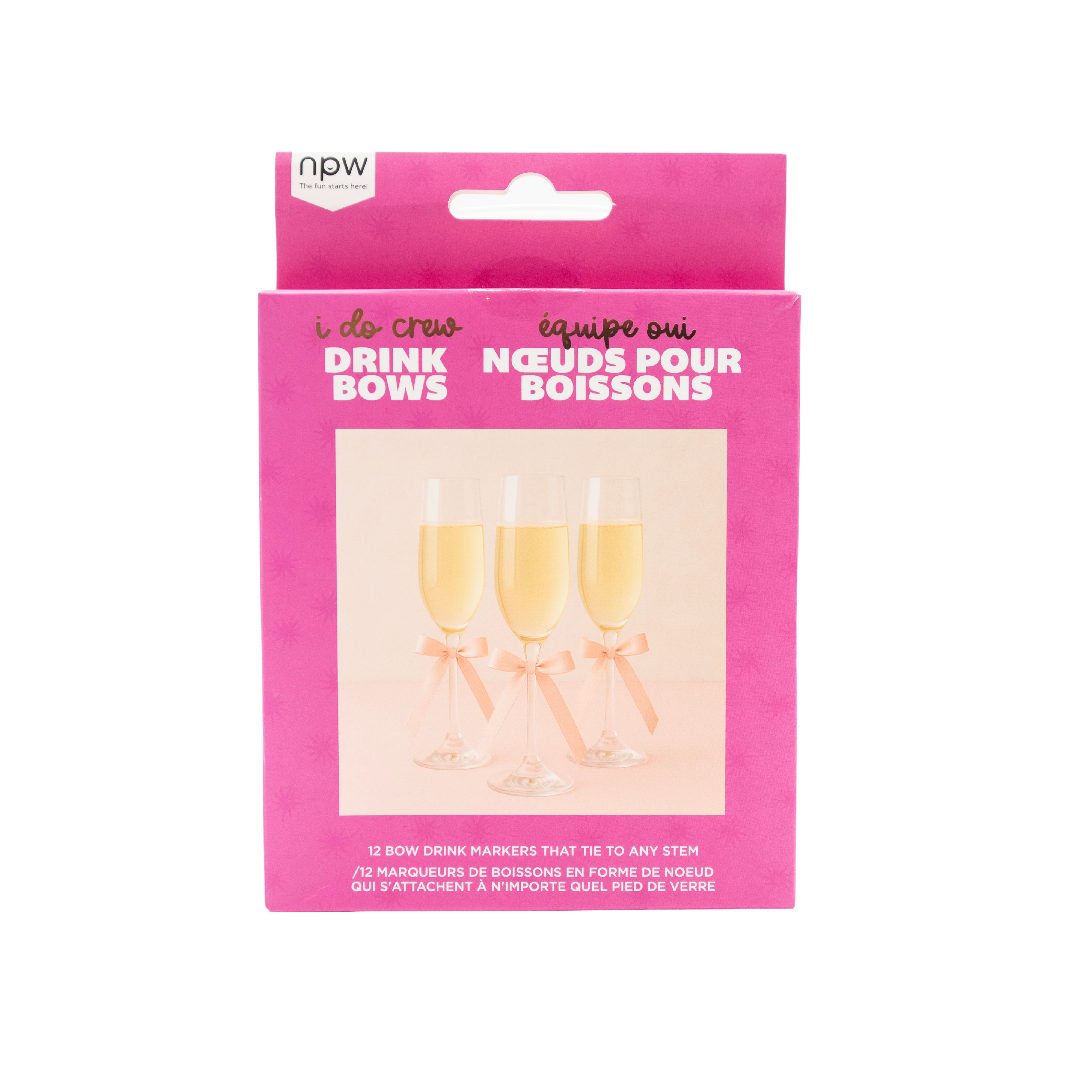 I Do Crew Pink Drink Bows, 12ct.