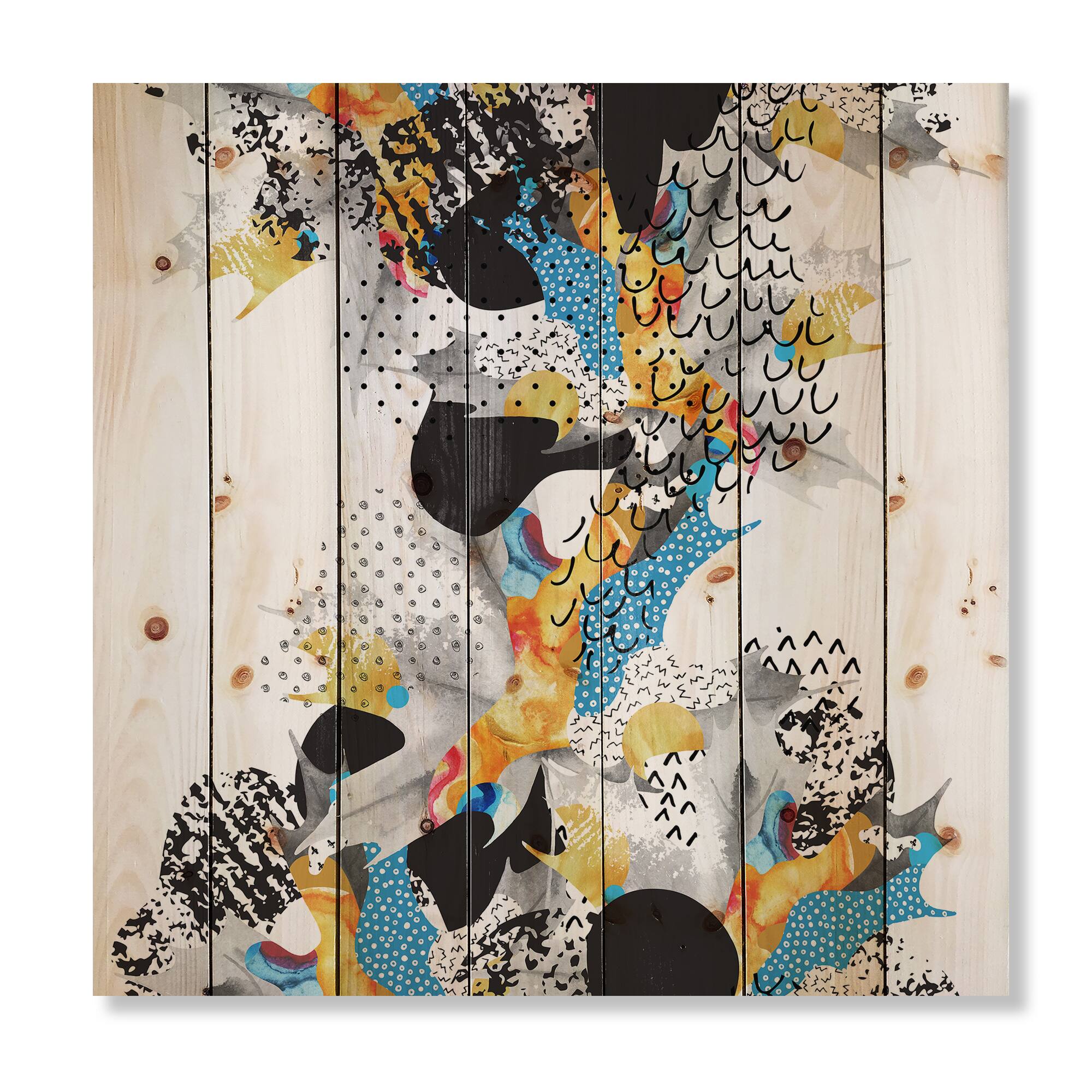Designart - Minimal Fluid Shapes In Bauhaus Memphis Style