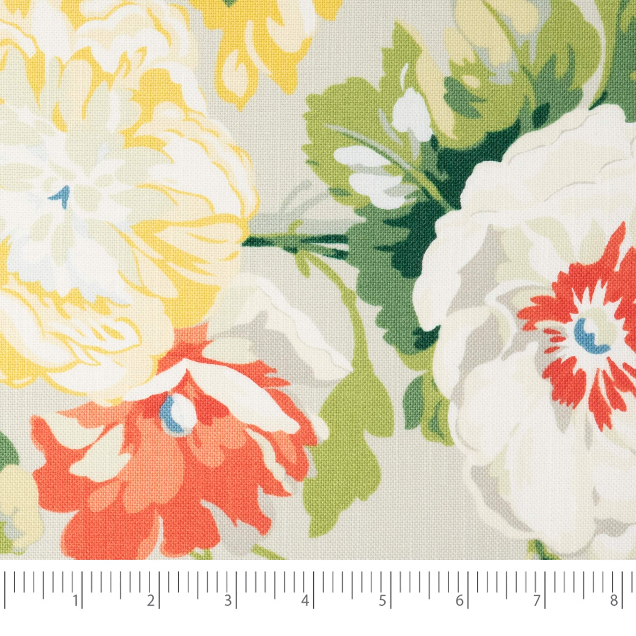 Waverly Poppy Alcea Print Cotton Fabric