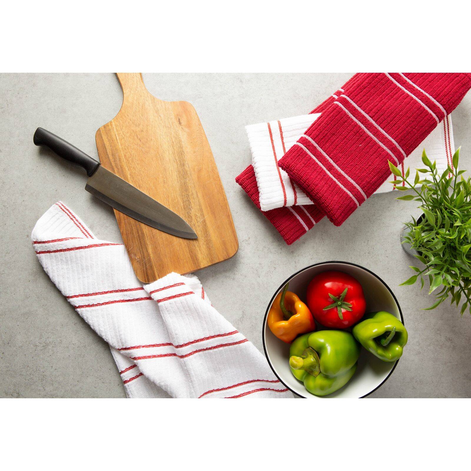 DII® Striped Ribbed Terry Dish Towels
