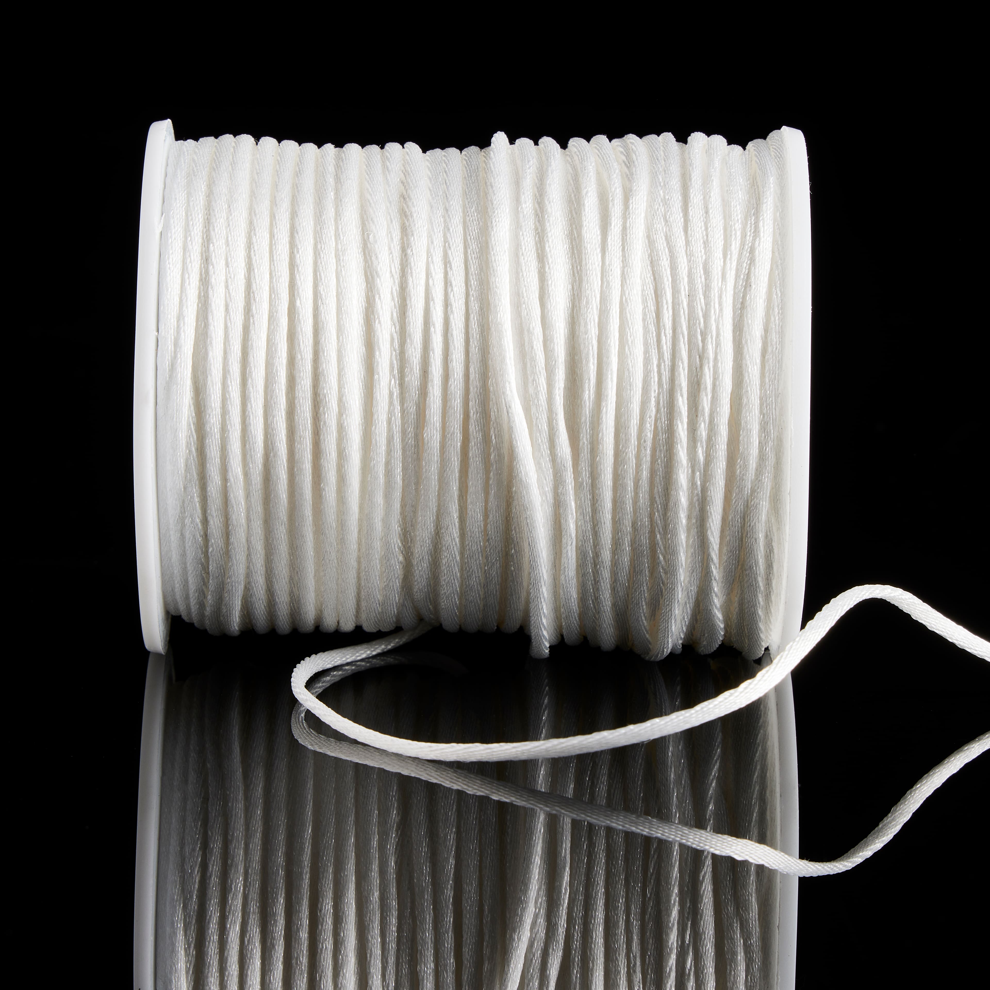 12 Pack: 1.5mm White Rattail Cord by Bead Landing™