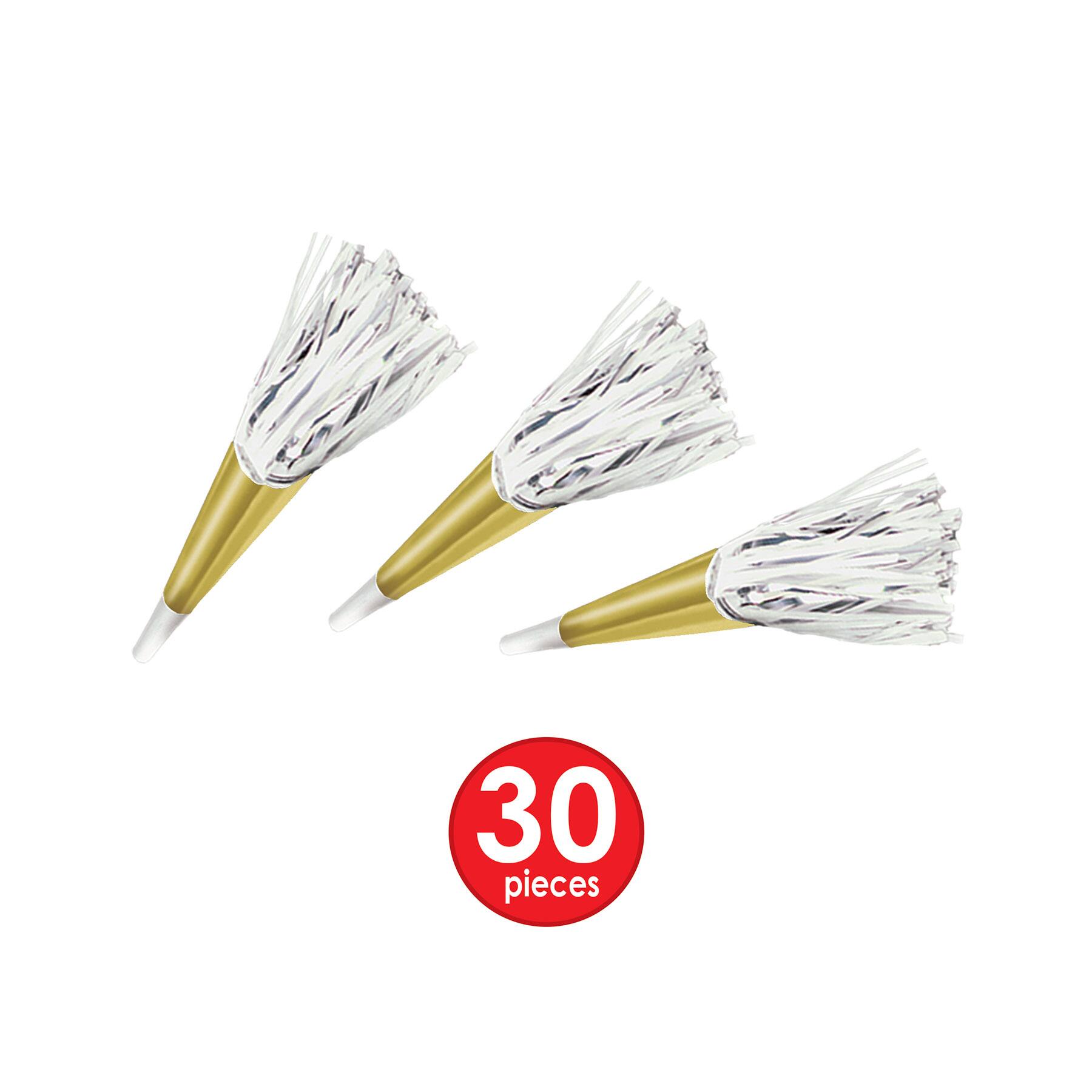 Beistle Gold & White New Year Rush Party Favor Kit for 50