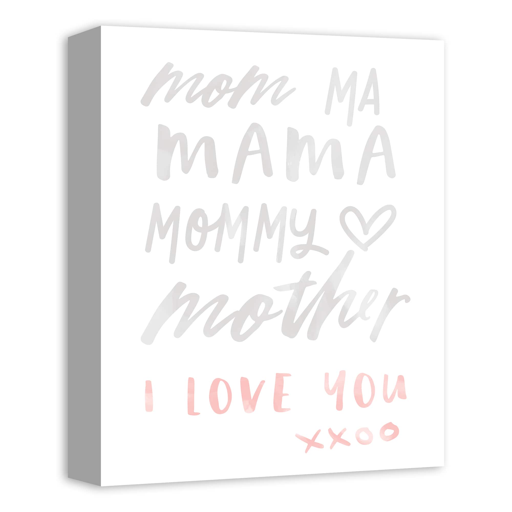 Mom Names Canvas Wall Art