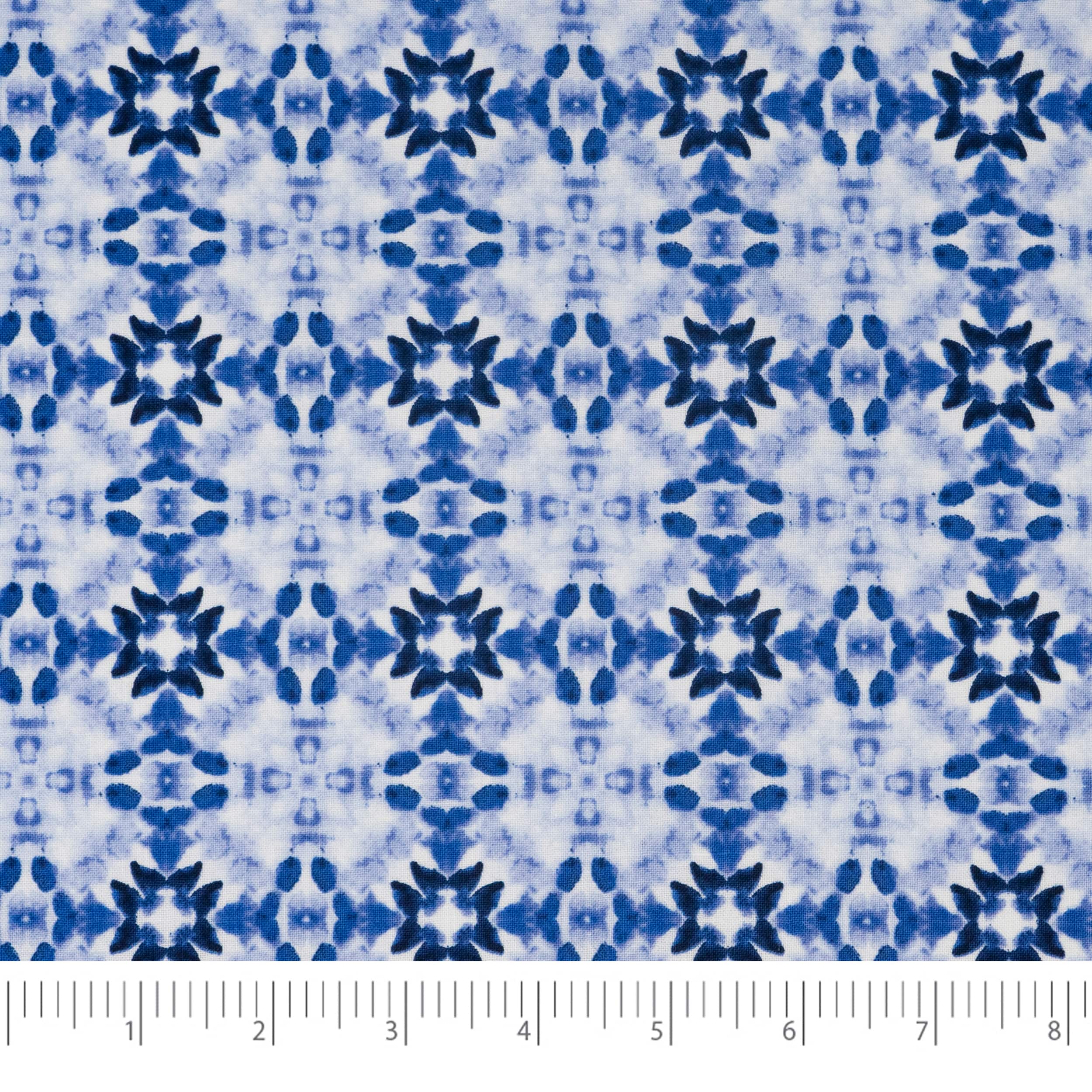 SINGER 18" x 21" Blue Floral Print Cotton Fabric Bundle