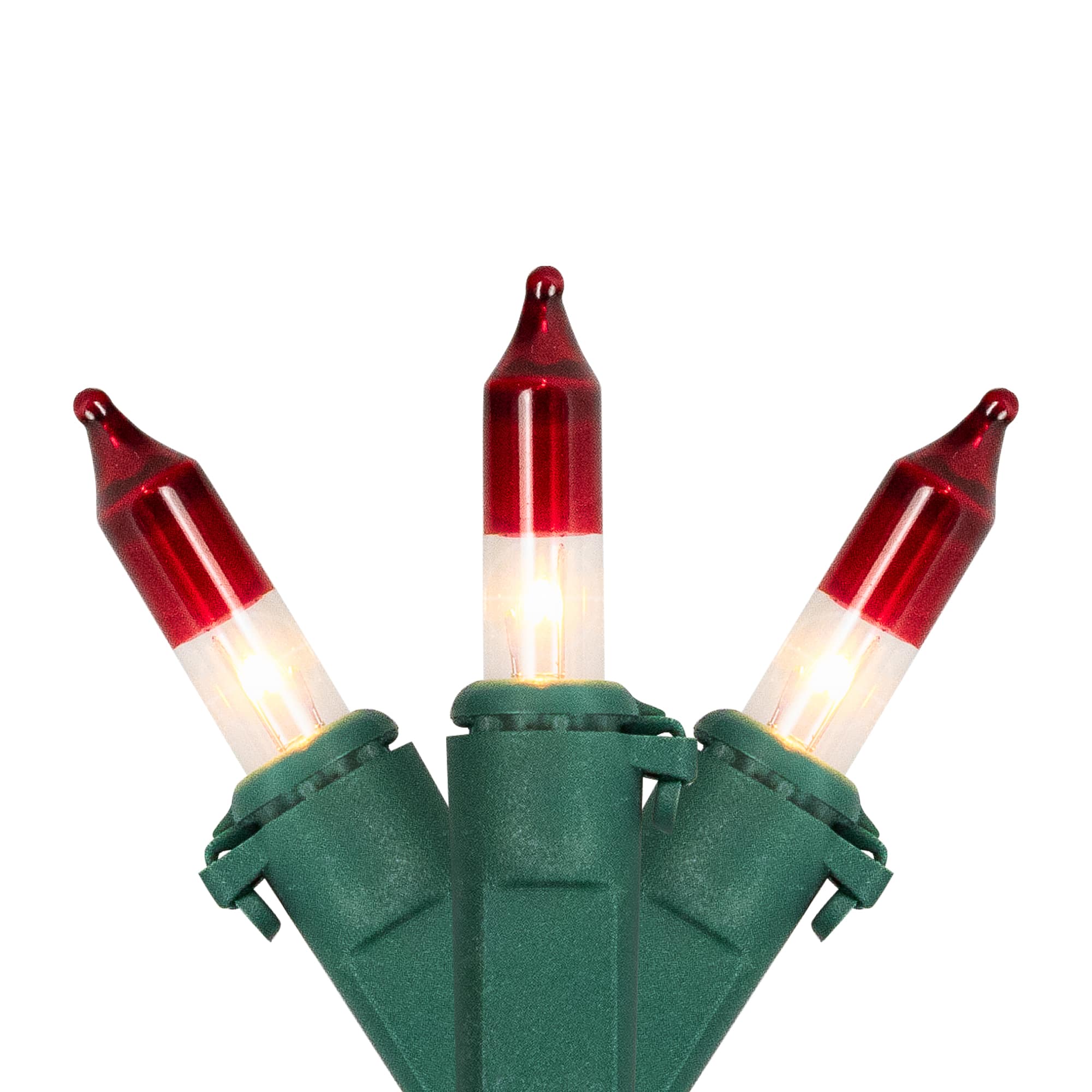Northlight 100ct. Mini Clear with Red Tips Christmas String Lights in Red/Clear | 20.25 ft | Michaels®