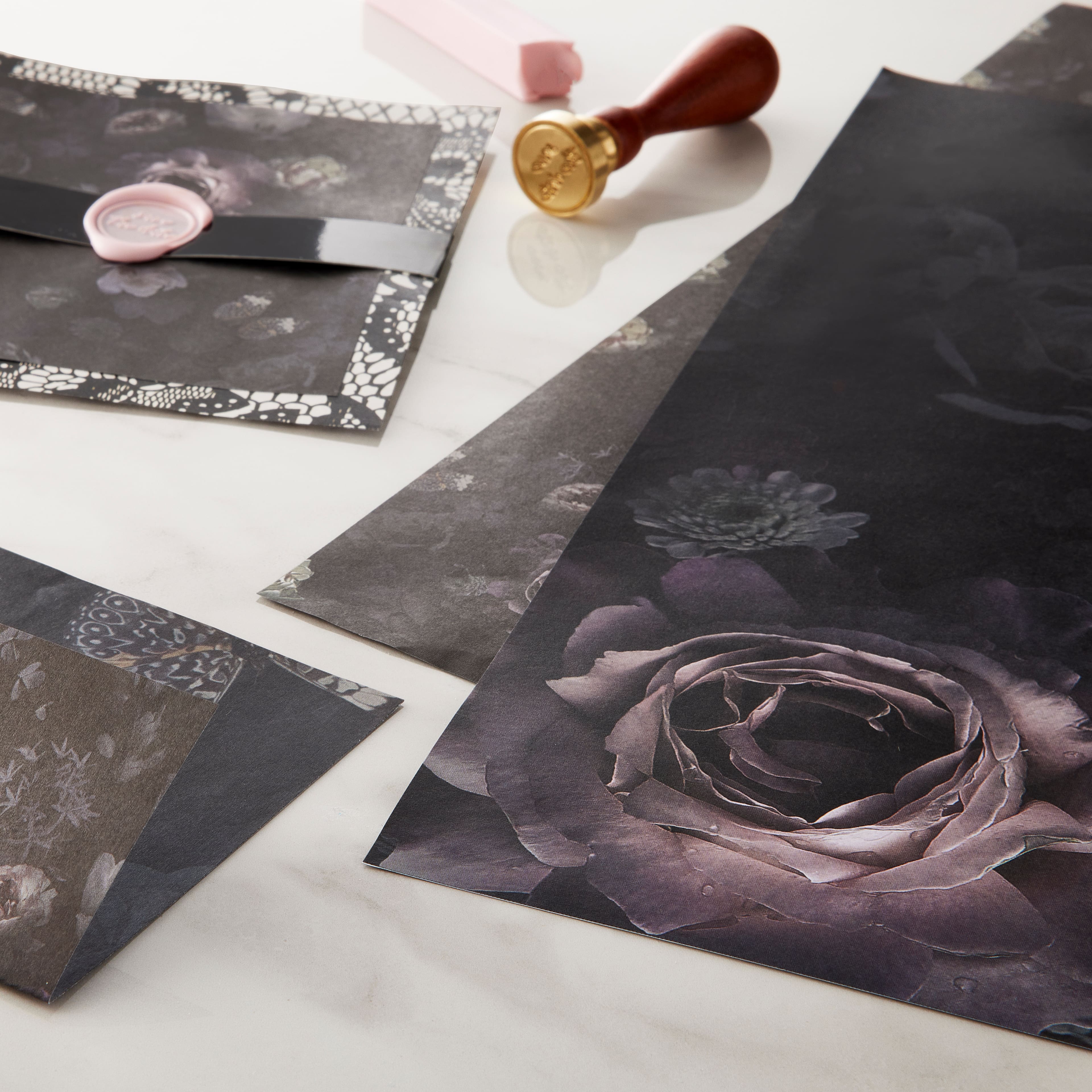 48 Pack: Dark Floral Cardstock by Recollections™, 12" x 12"