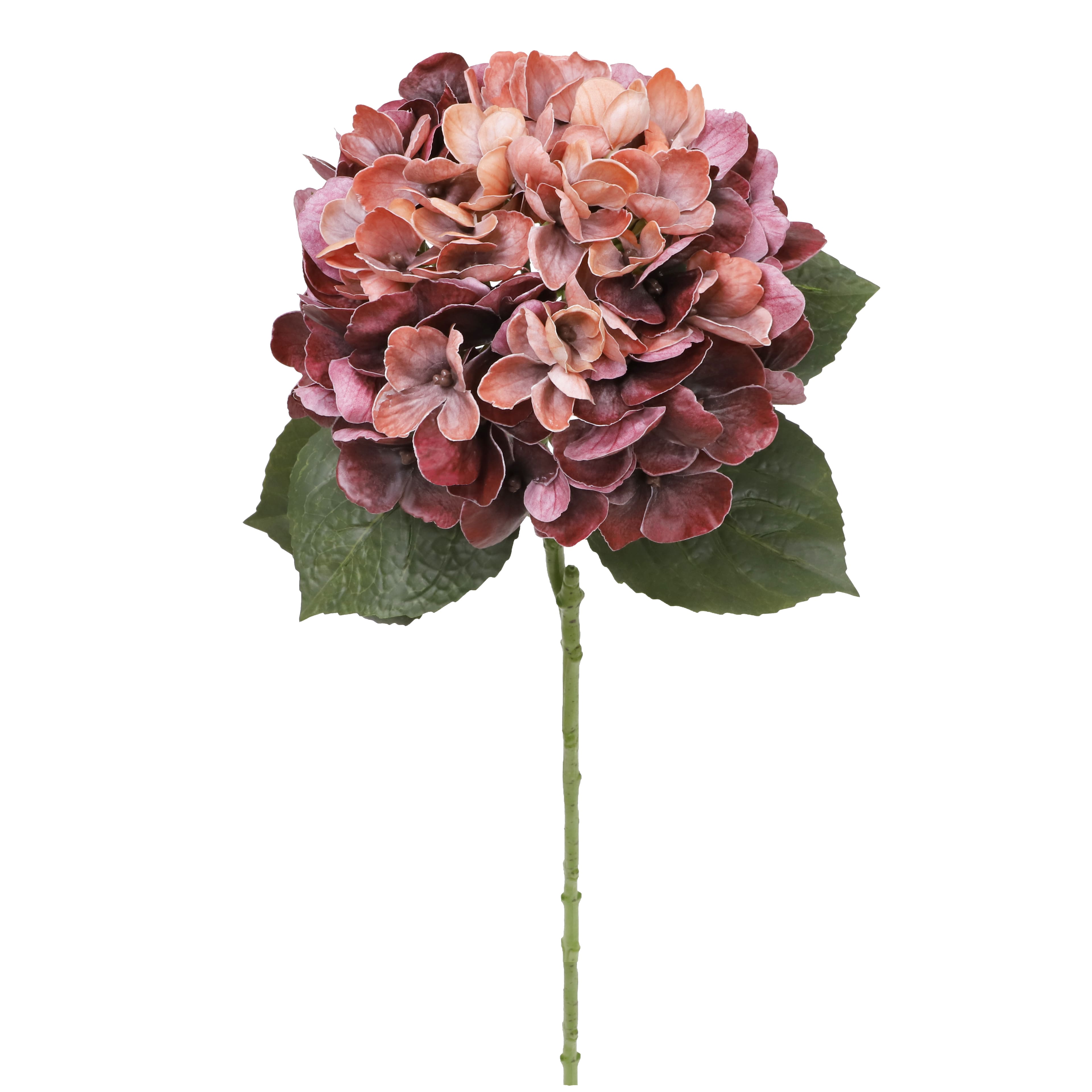 24" Pink & Burgundy Hydrangea Real Touch Stem by Ashland®
