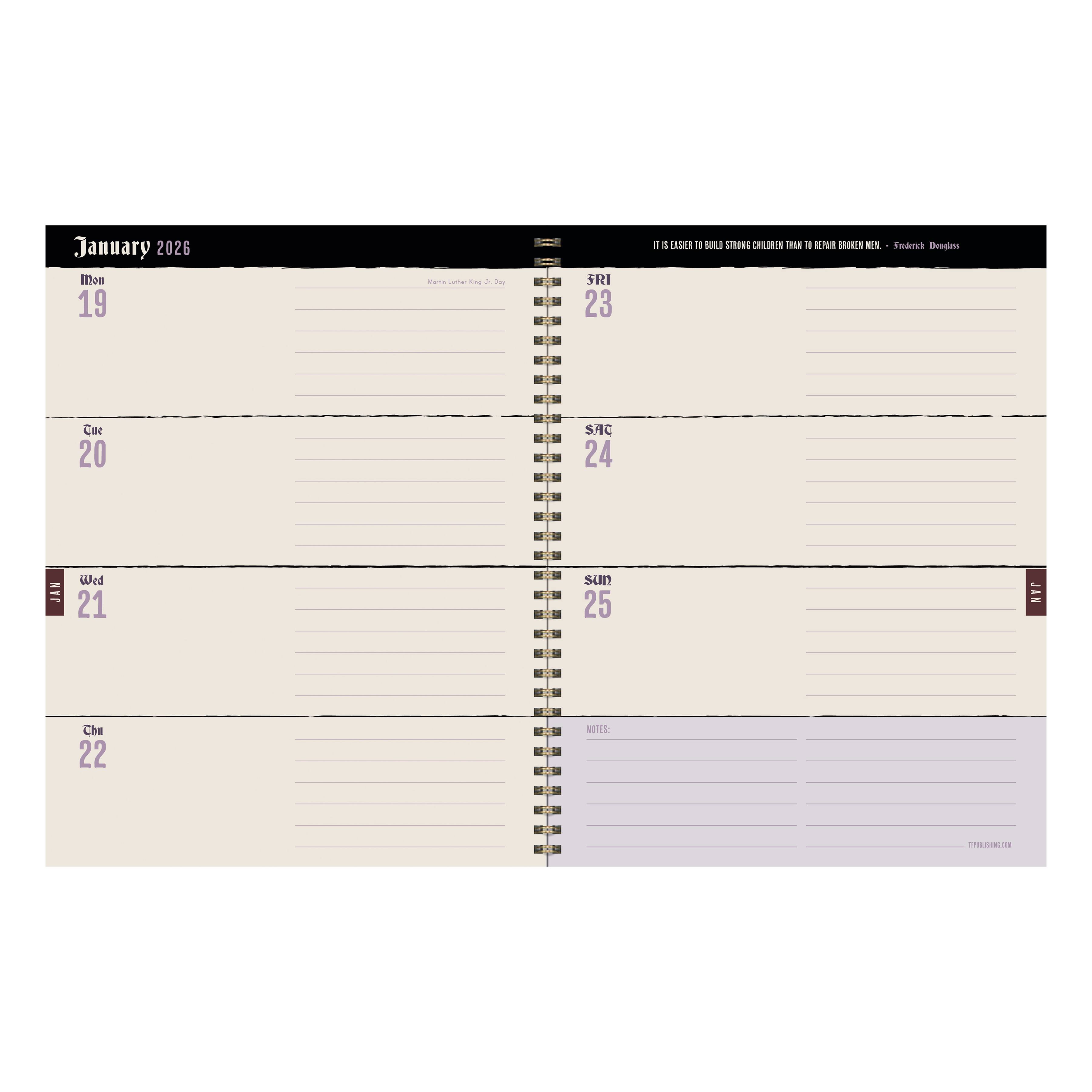 TF Publishing 2025-2026 Garden of Green Large Weekly/Monthly Planner