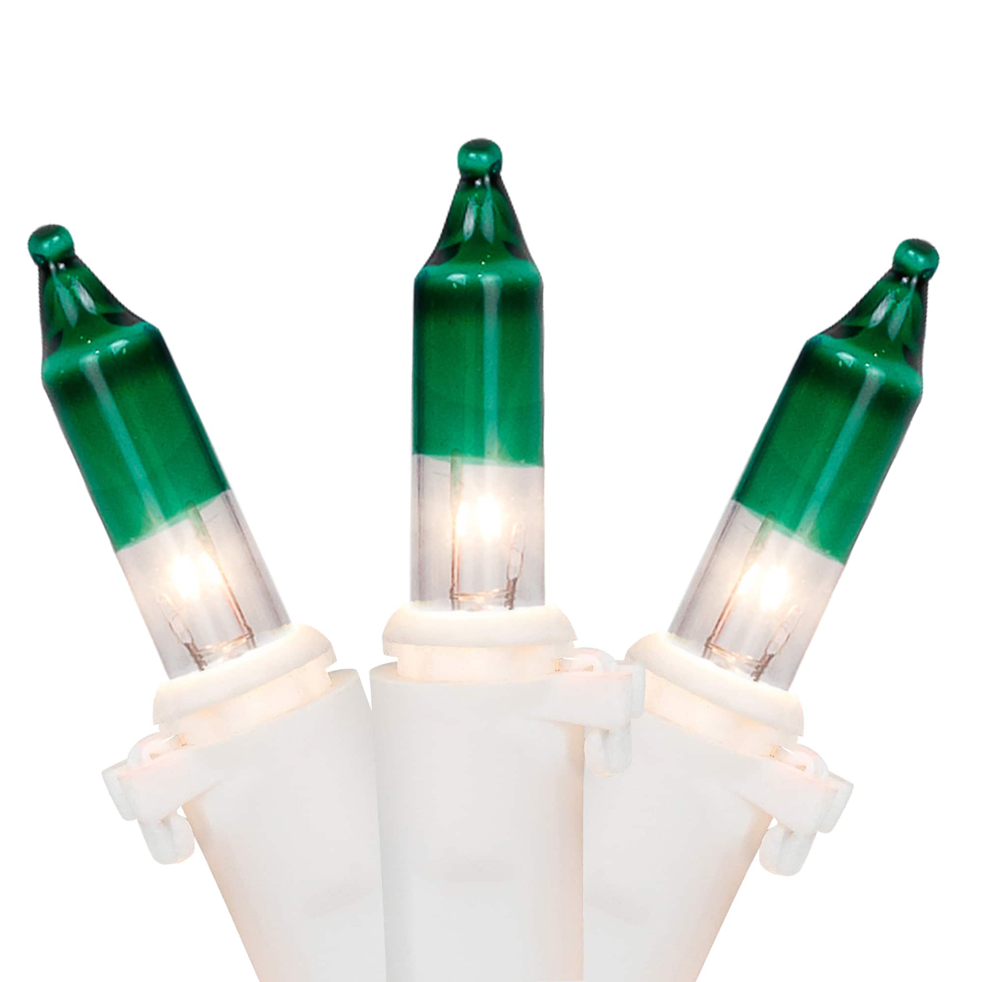 Northlight 100ct. Mini Clear with Green Tips Christmas String Lights in Green/Clear | 20.25 ft | Michaels®