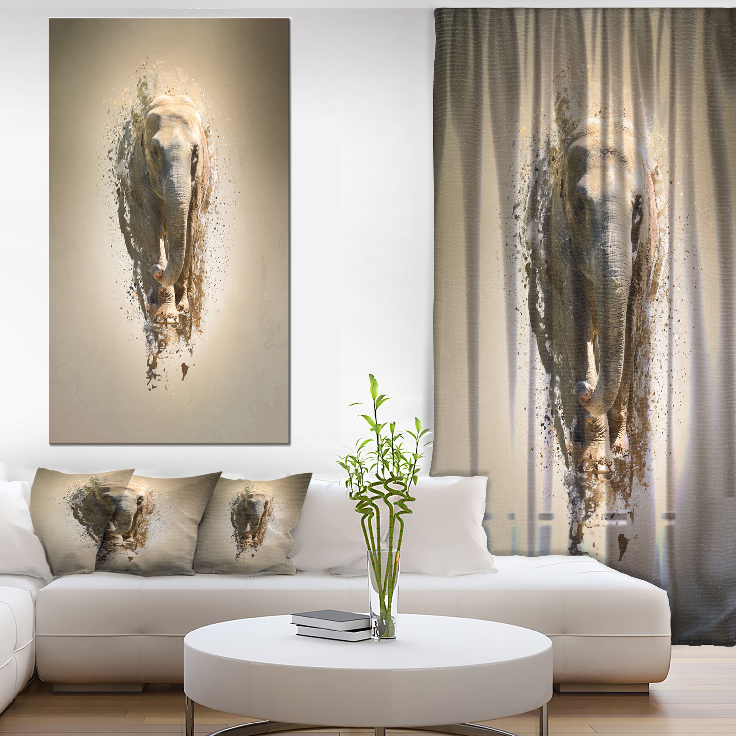 Designart - Mammoth Elephant Walking