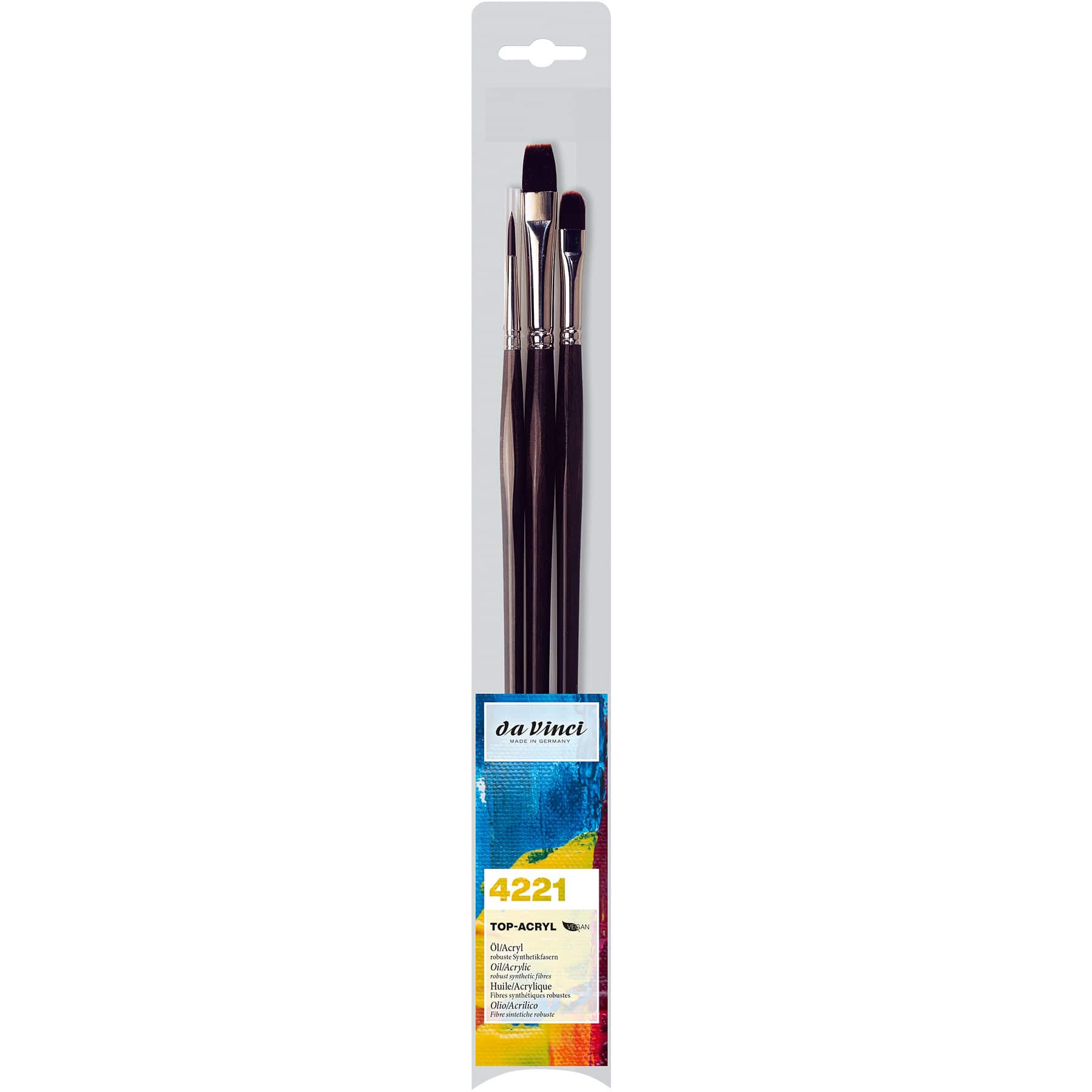 da Vinci TOP ACRYL 3 Piece Brush Set