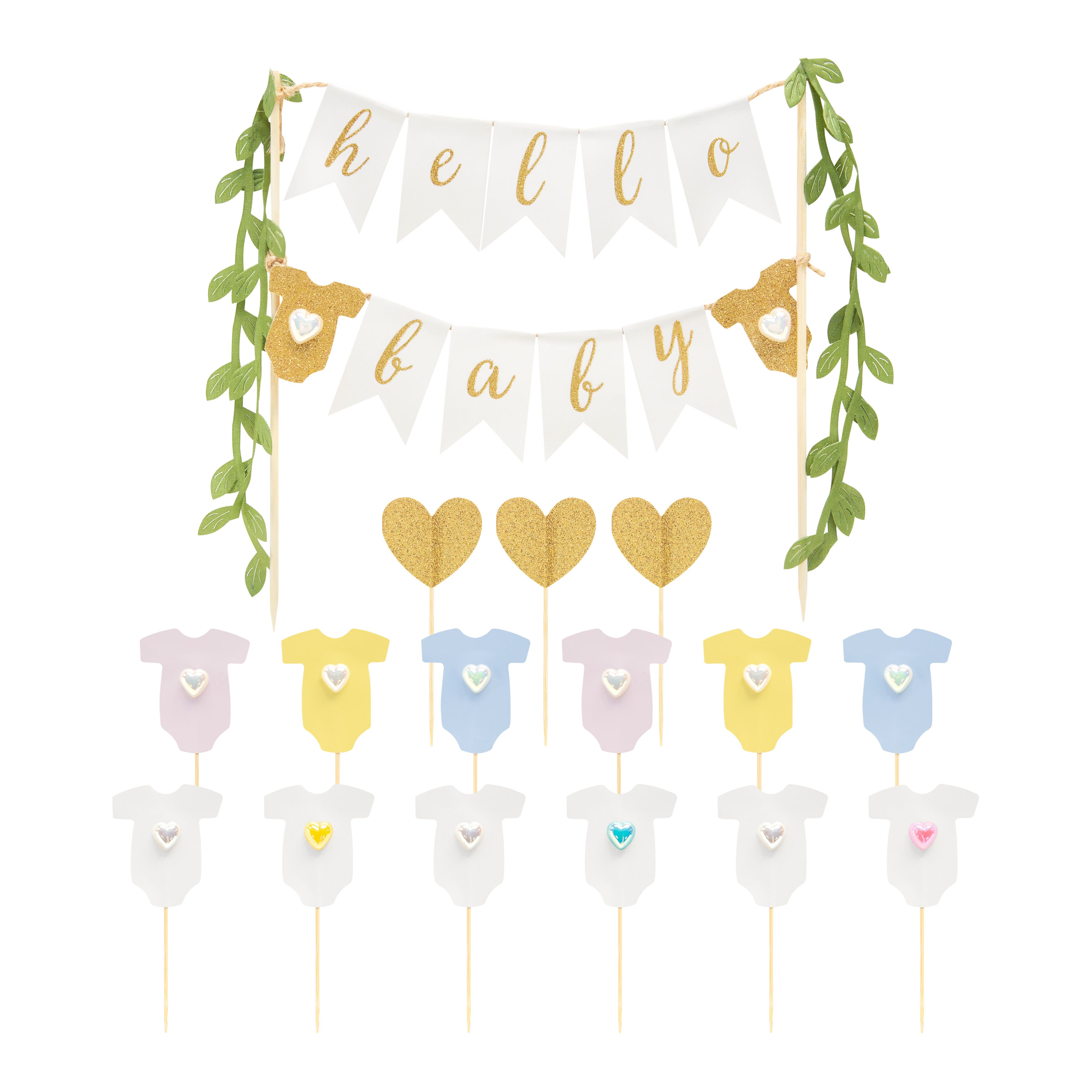Hello Baby Cake Topper Set by Celebrate It™