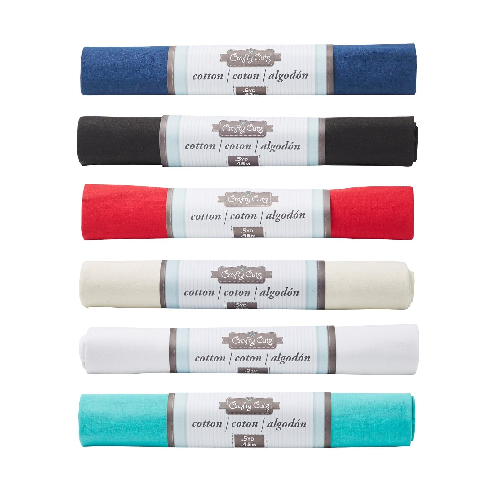Assorted Crafty Cuts® Solids Cotton Fabric