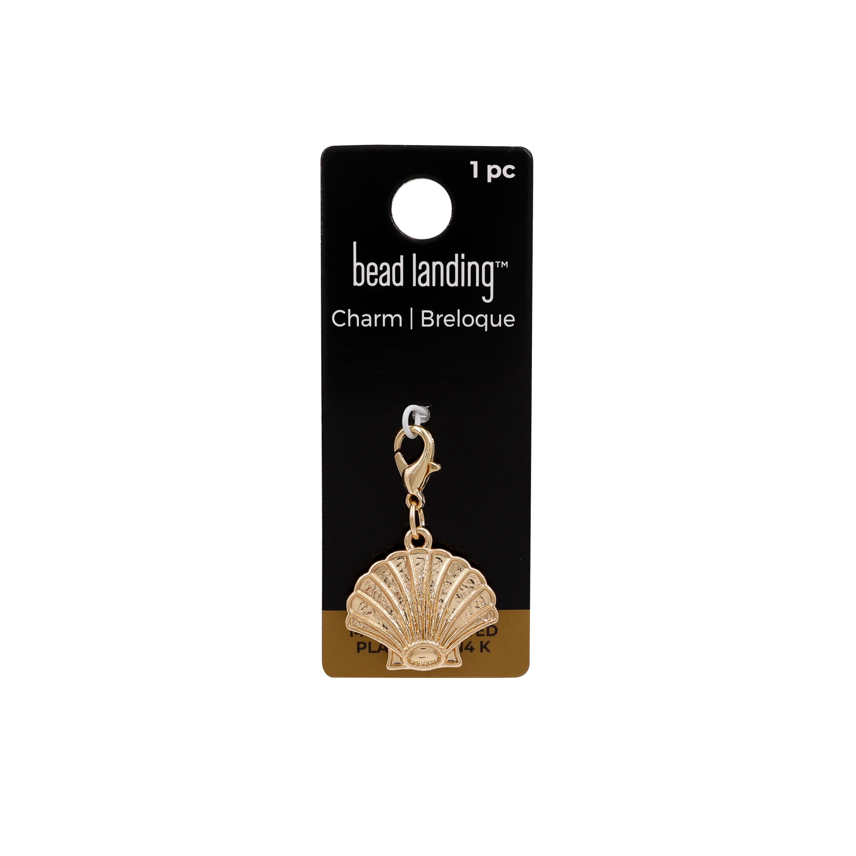 14K Gold-Plated Shell Charm by Bead Landing™
