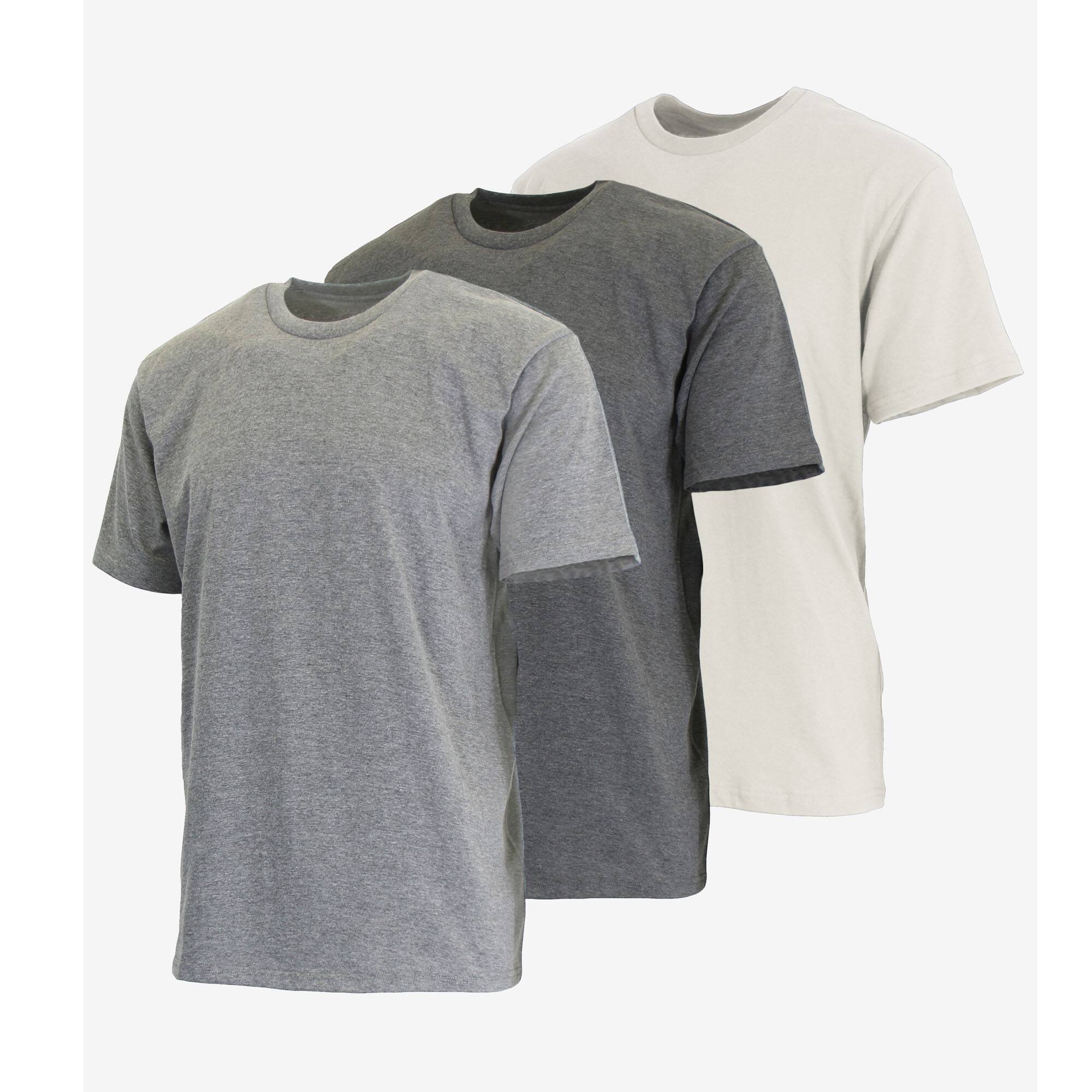 Galaxy by Harvic Men's Short Sleeve Crew Neck Classic T-Shirt 3 Pack