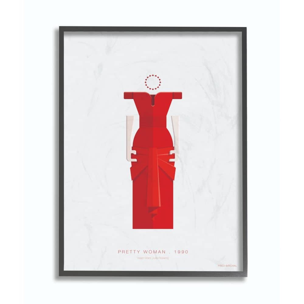 Stupell Industries Pretty Woman Fashion Design Wall Accent with Black Frame
