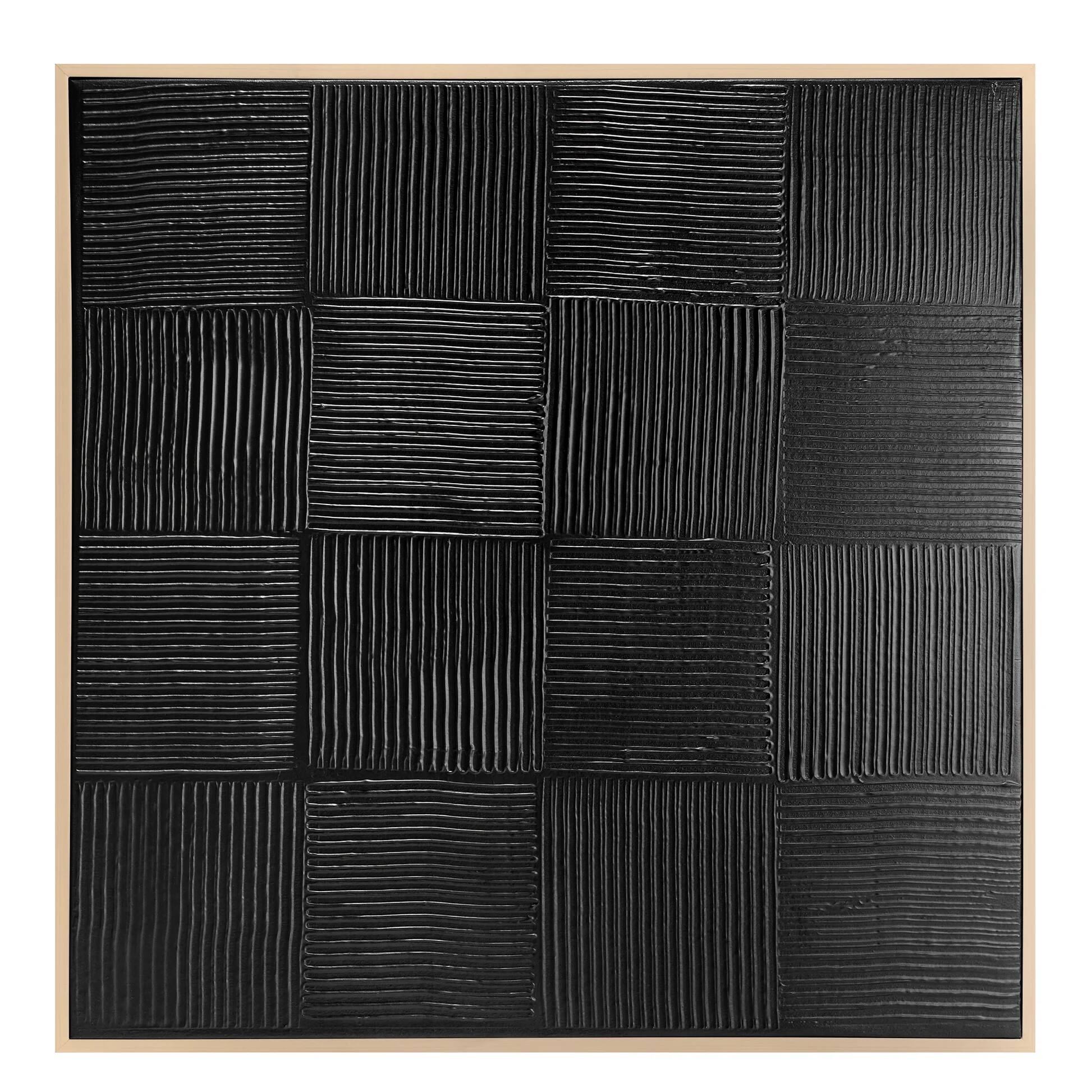 American Art Decor Shadows Over the Plains Framed Textured Print - 35" x 35"