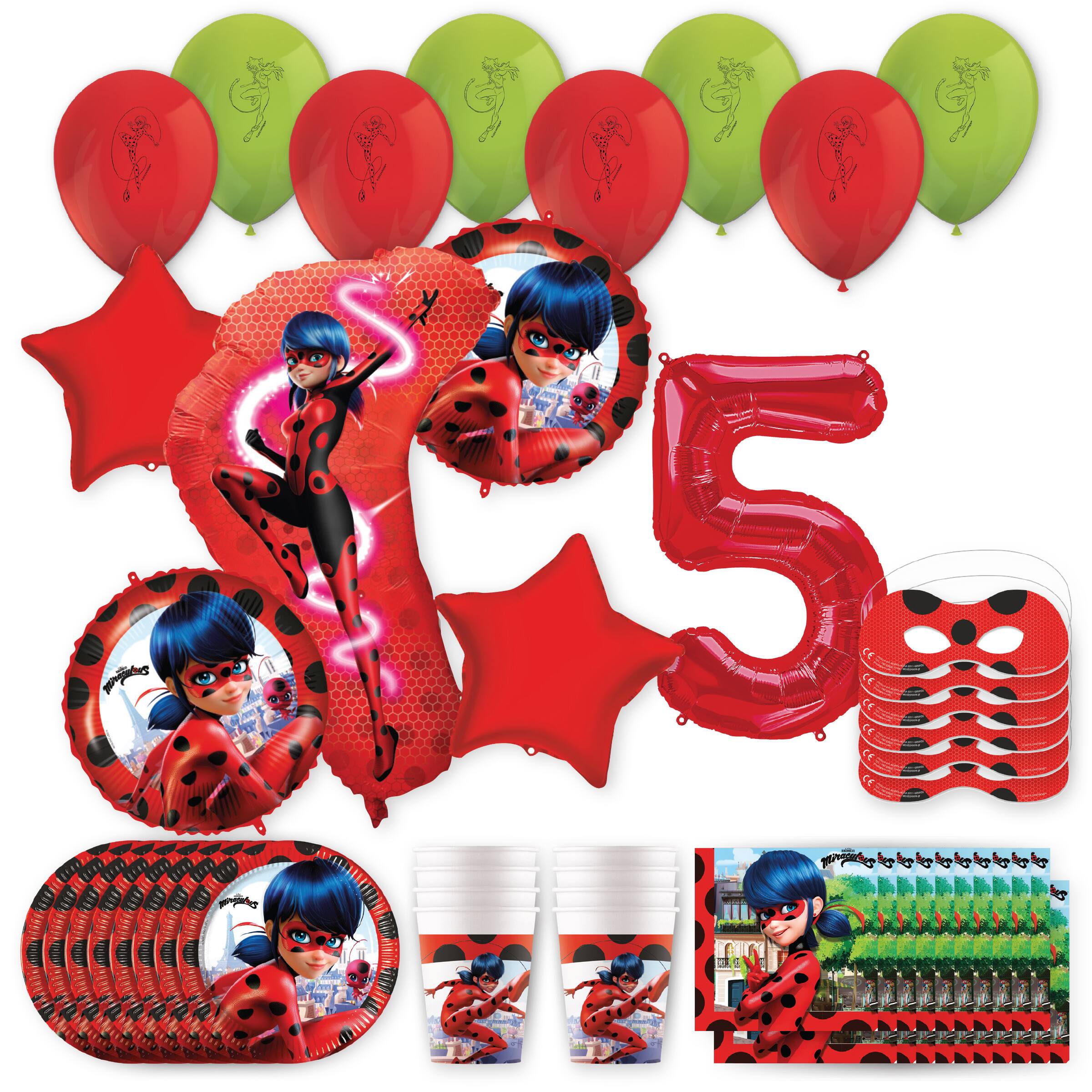 Miraculous Ladybug Birthday Party Kit with Number