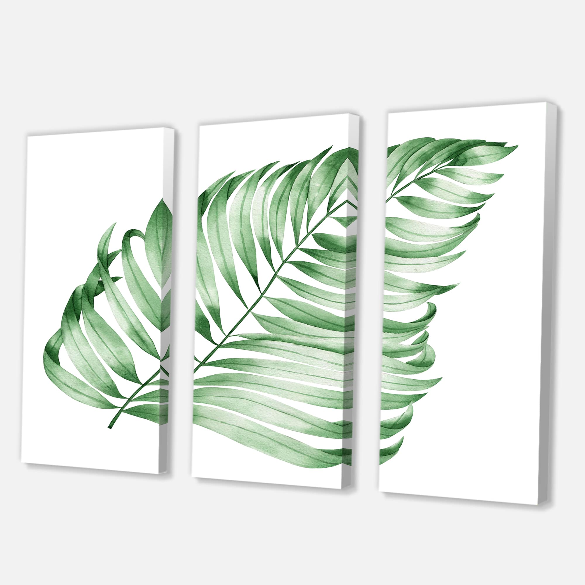 Designart - Tropical Leaf Of Monstera II - Farmhouse Canvas Wall Art Print