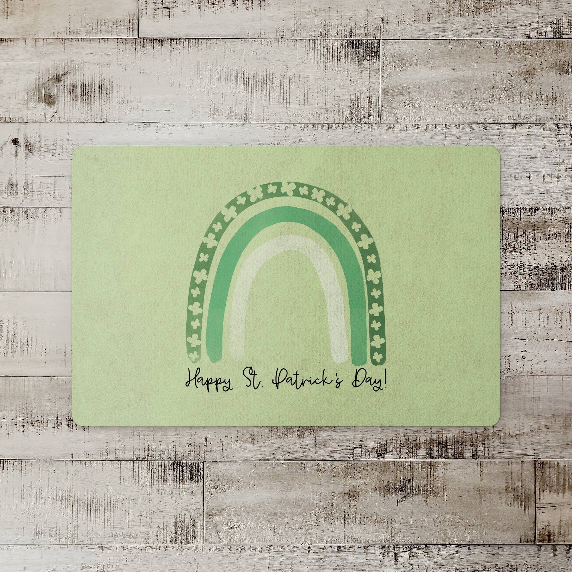St. Patrick's Day Rainbow 18" x 27" Floor Mat