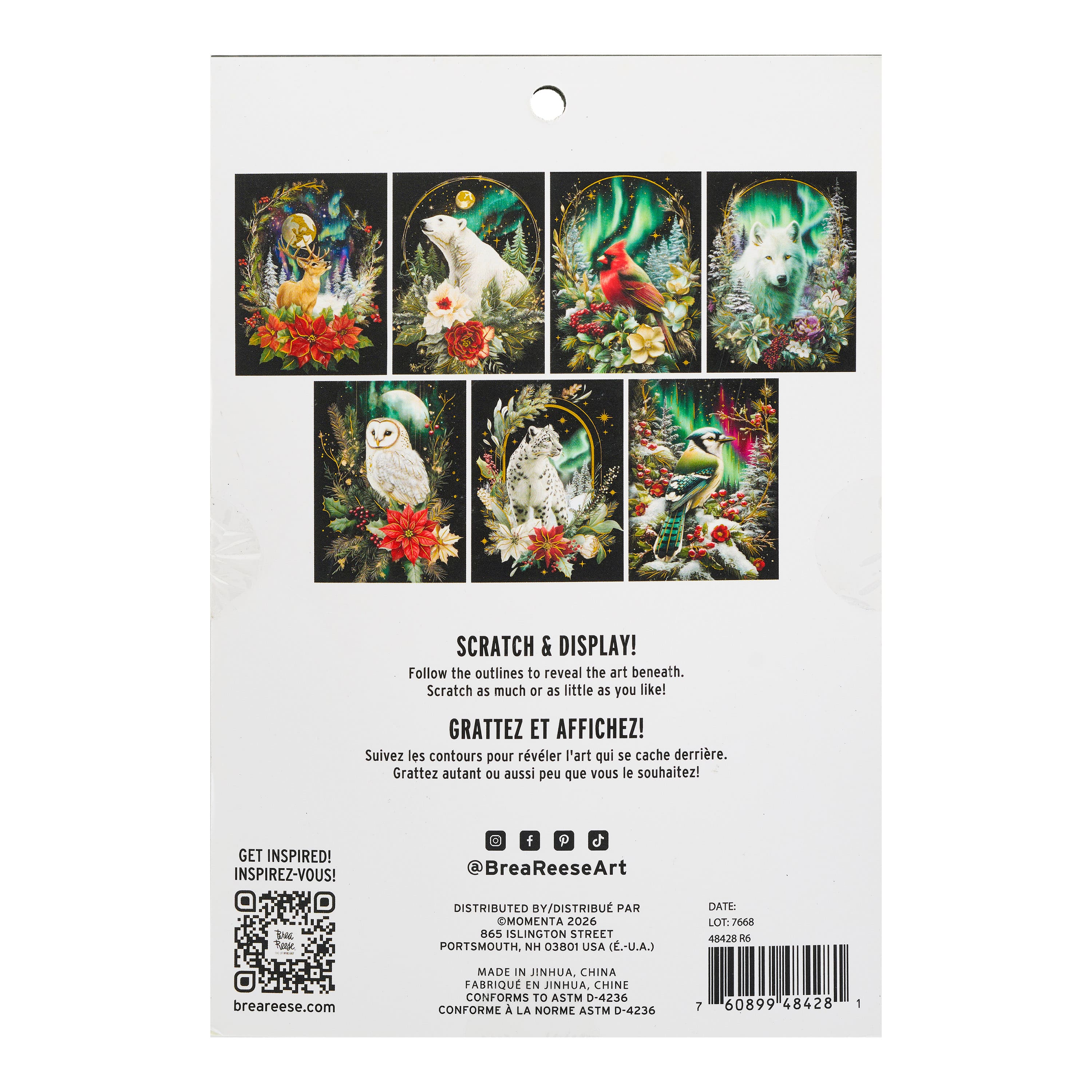 Brea Reese® 6" x 8" Moonlit Creatures Scratch Art Paper Pad