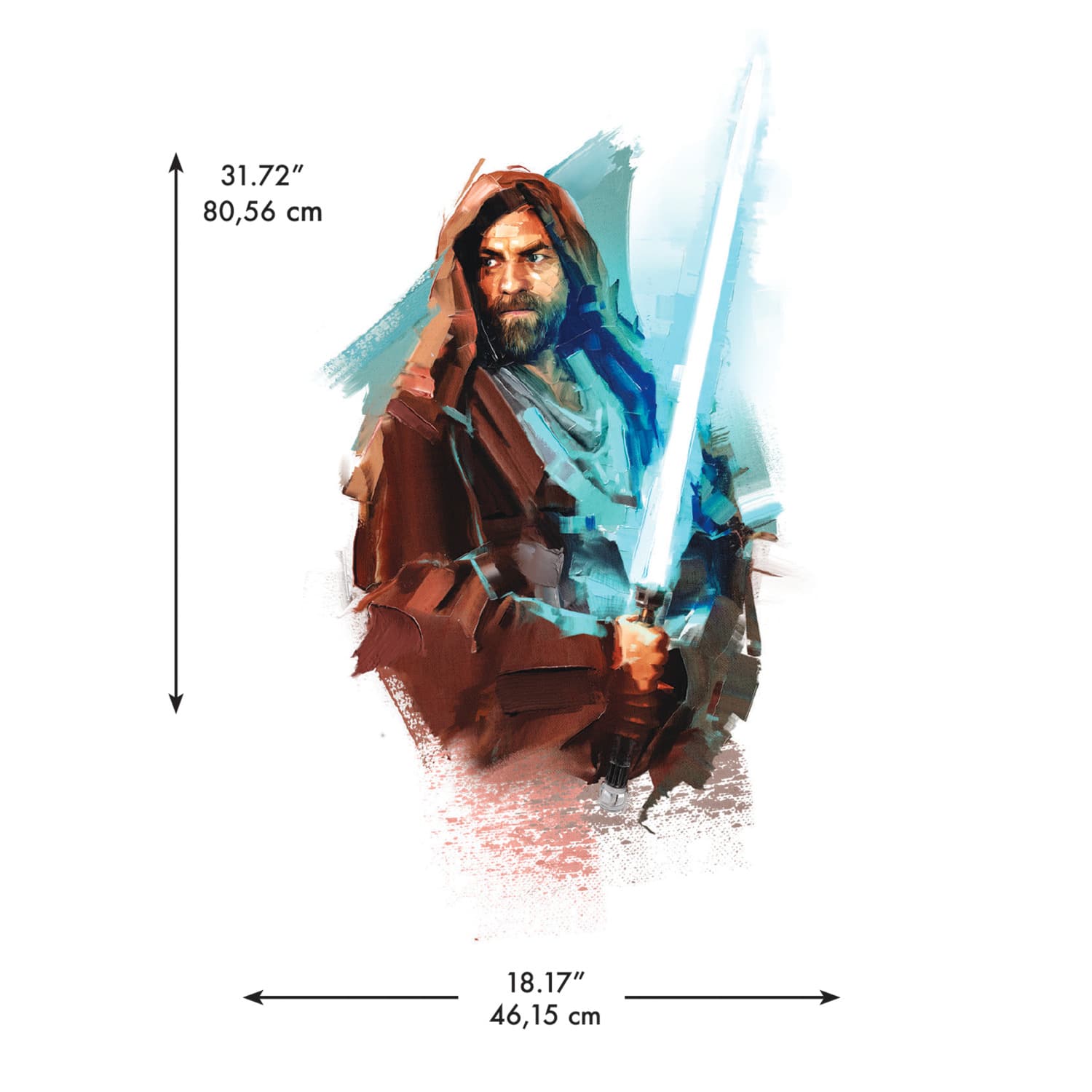 RoomMates Obi Wan Kenobi Painted Peel & Stick Giant Wall Decals