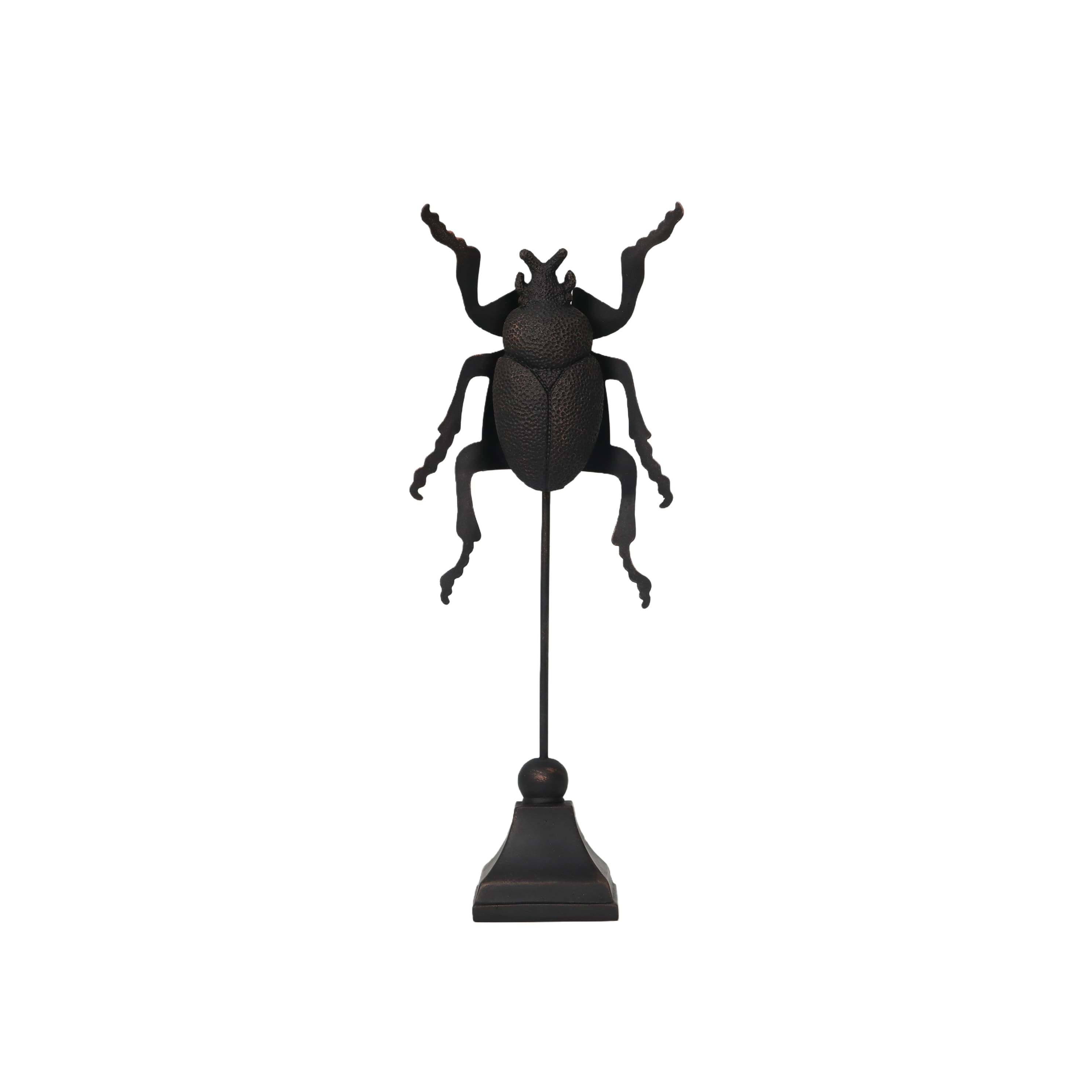 12.75" Black Scarab Beetle Tabletop Décor by Ashland®