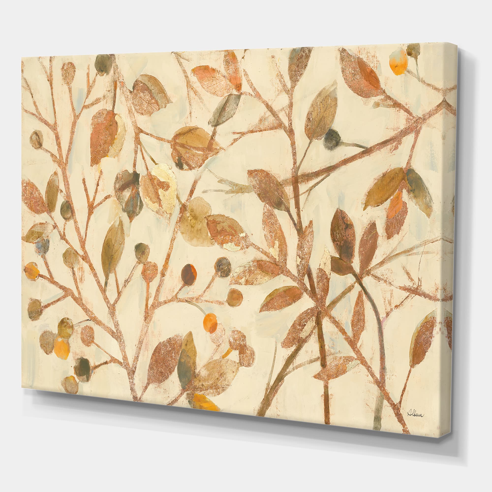 Designart - Copper Branches Composition
