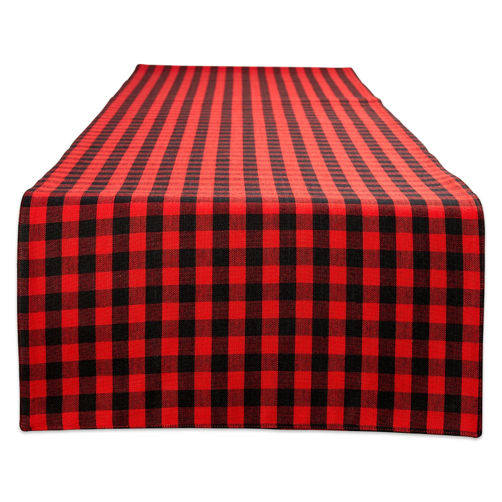 DII® 108" Reversible Gingham & Buffalo Check Table Runner
