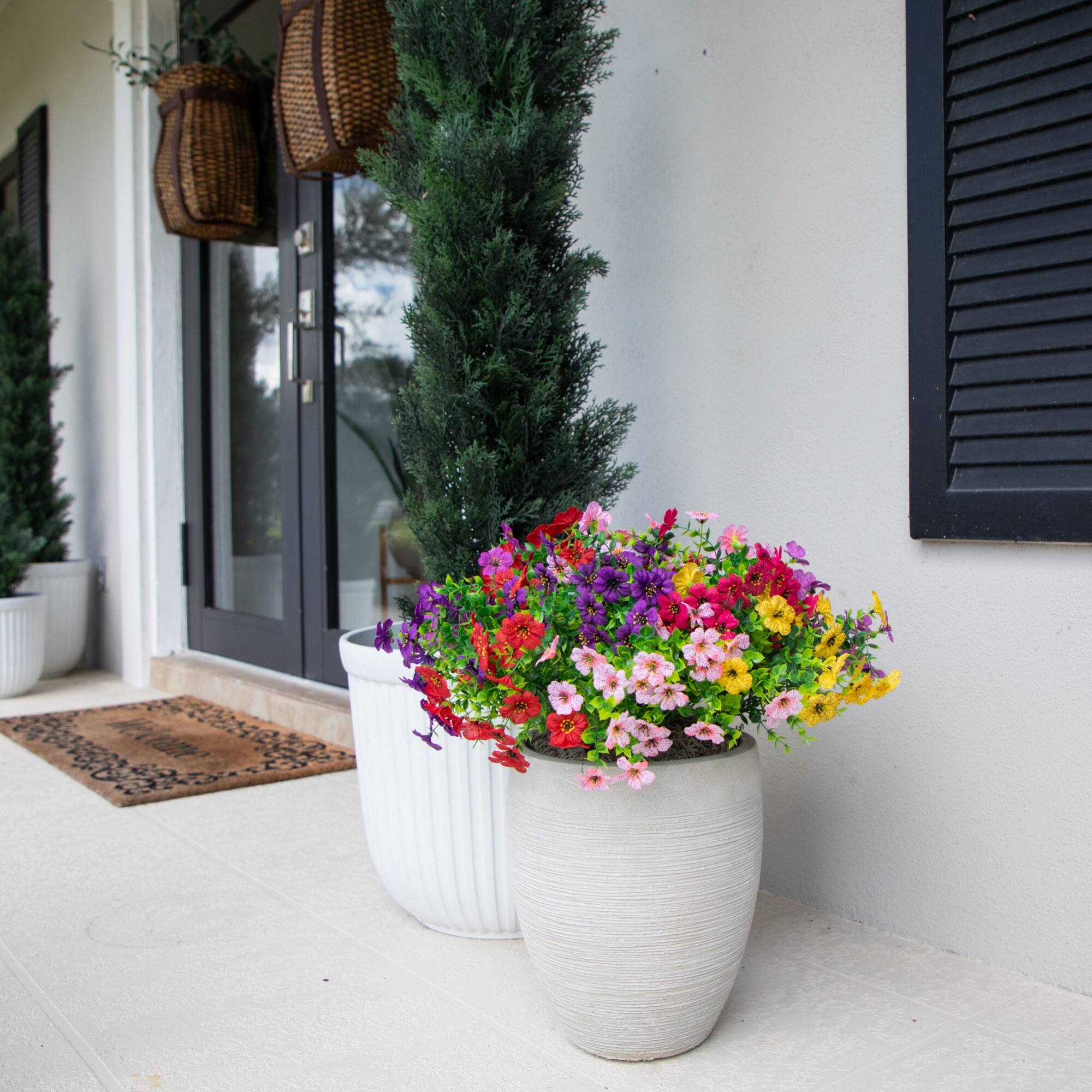 13" UV Resistant Artificial Daisy Bushes, 12ct.