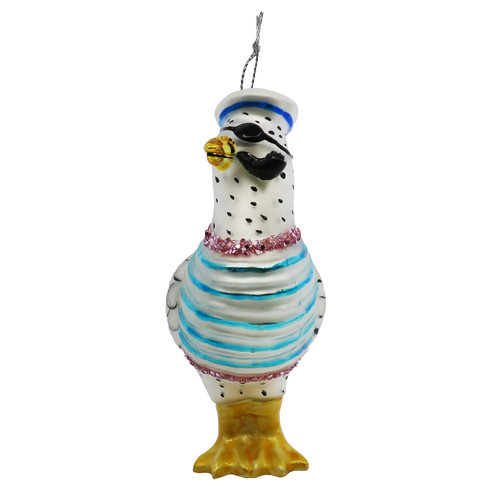 4" Sailor Seagull Glass Ornament by Ashland®