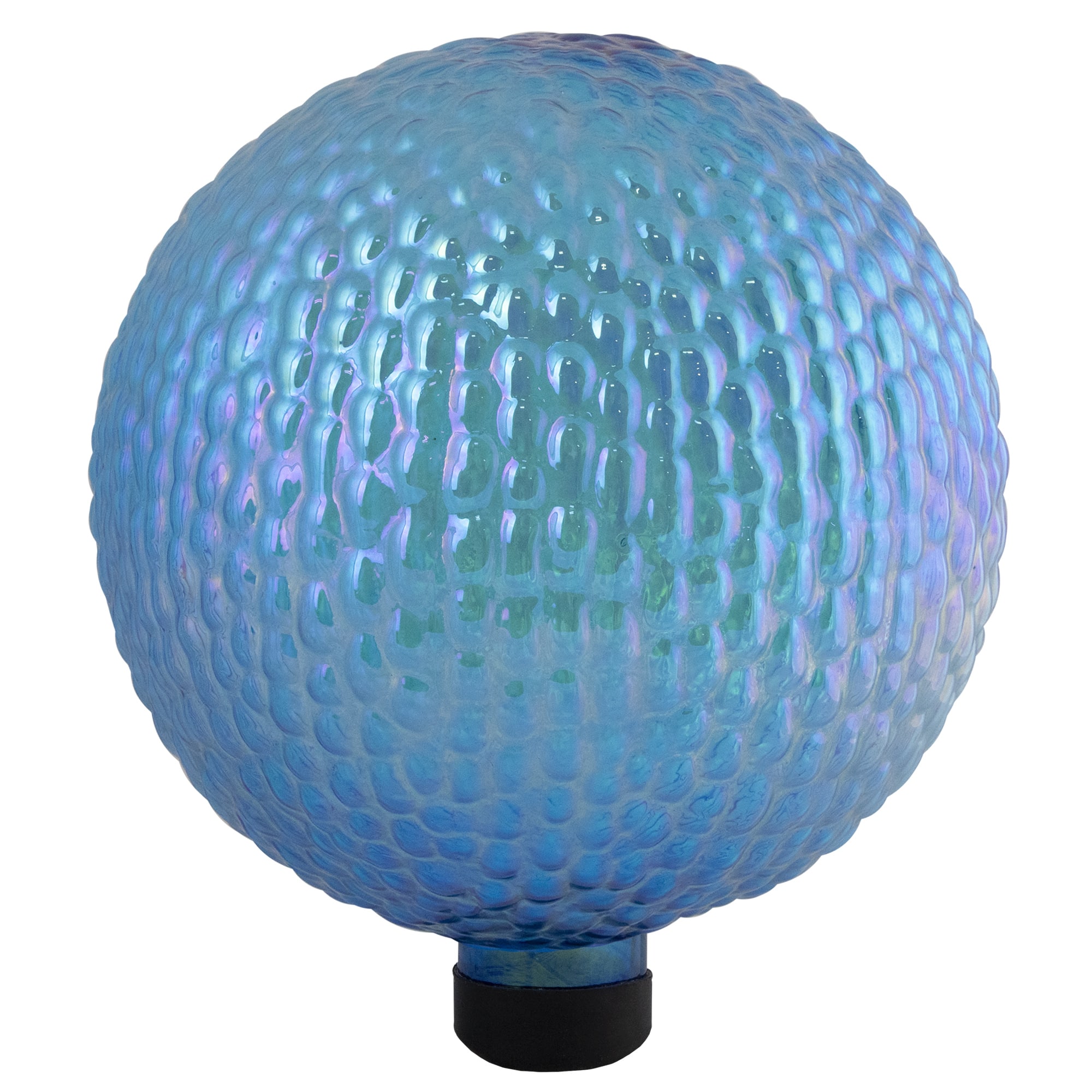 10" Iridescent Blue and Purple Textured Glass Gazing Ball