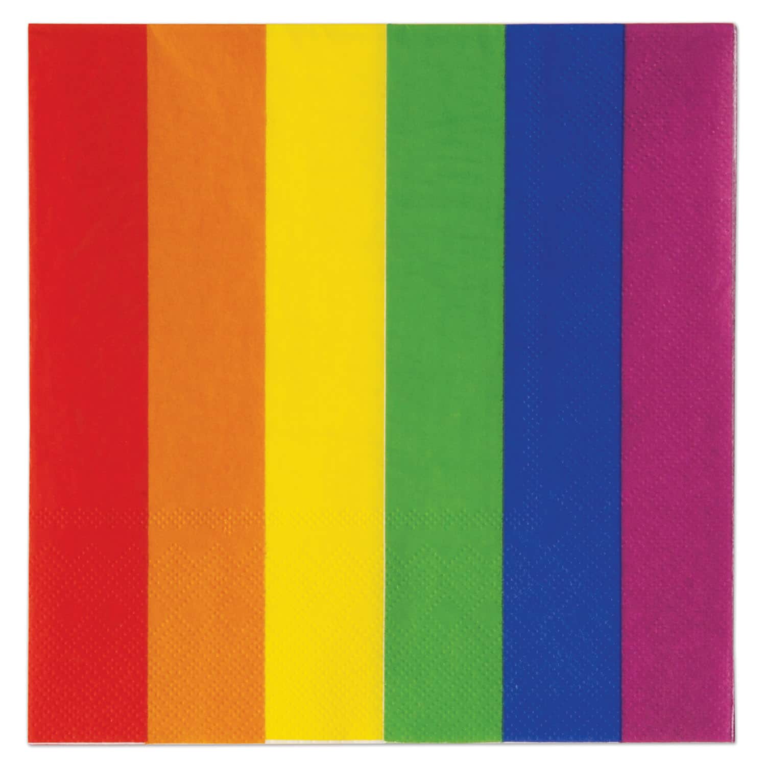 Beistle 6.5" x 6.5" Rainbow Luncheon 2-Ply Napkins, 32ct.