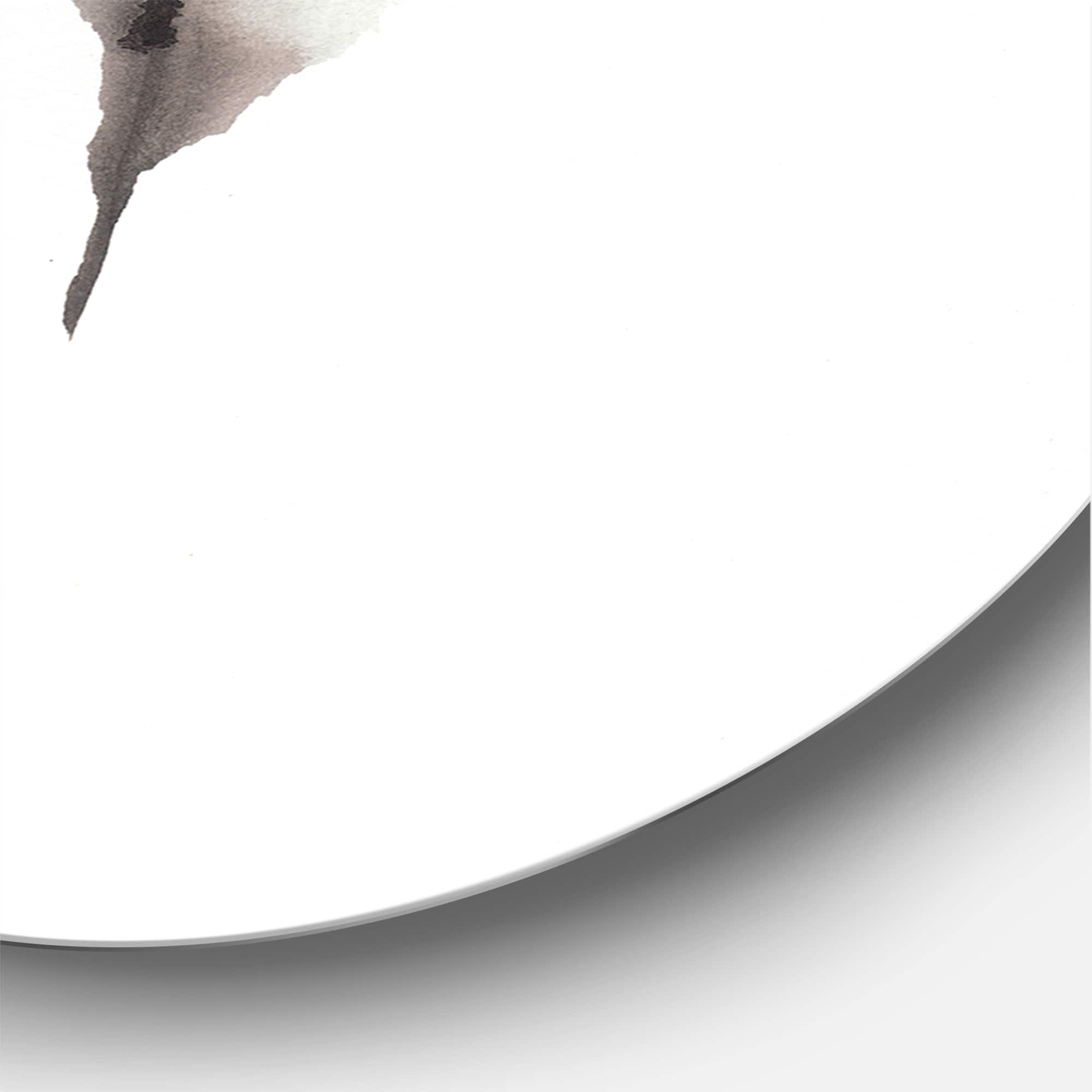 Designart - Vintage Pink Rose Flower - Traditional Metal Circle Wall Art