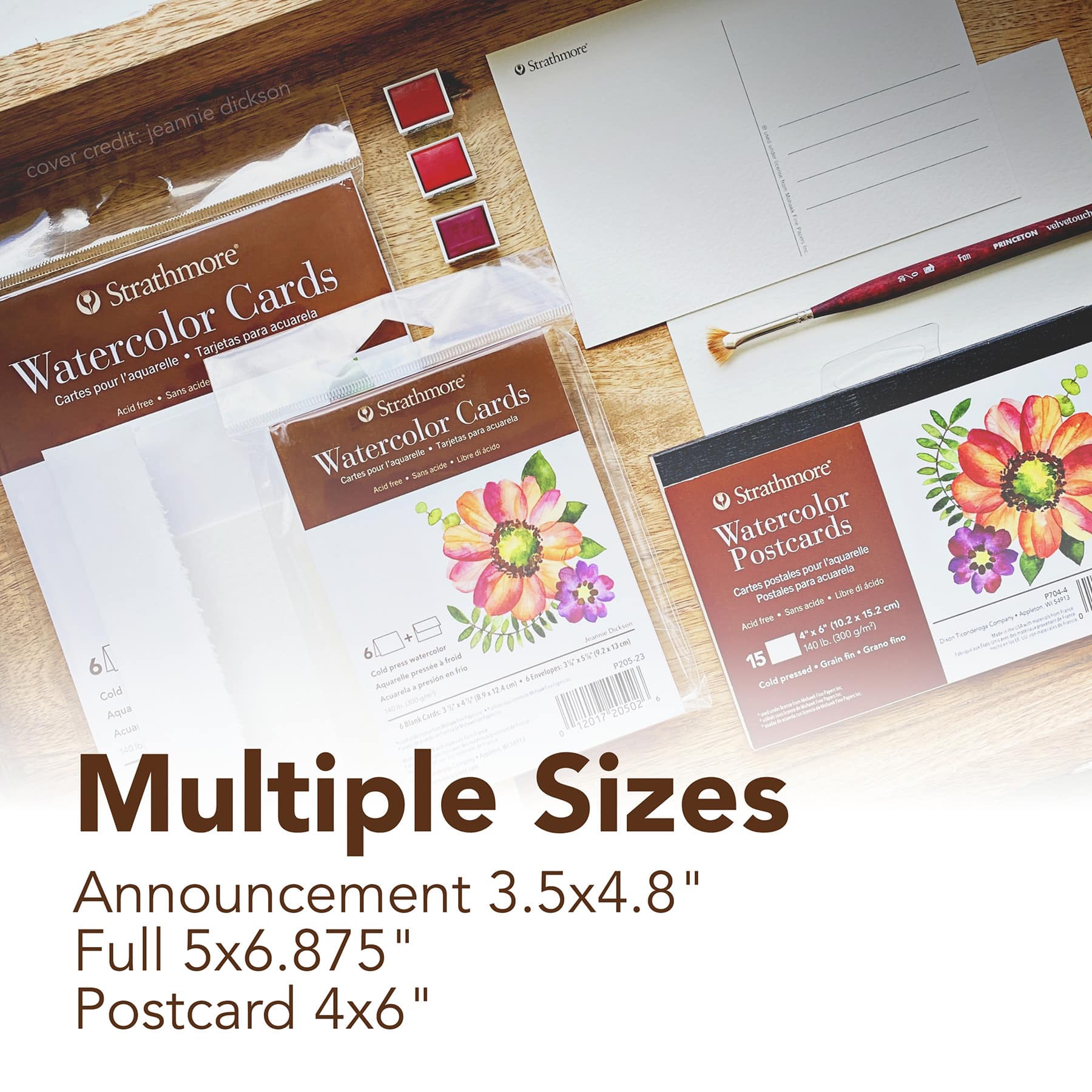 Strathmore® 400 Series Fluorescent White Watercolor Cards & Envelopes Set