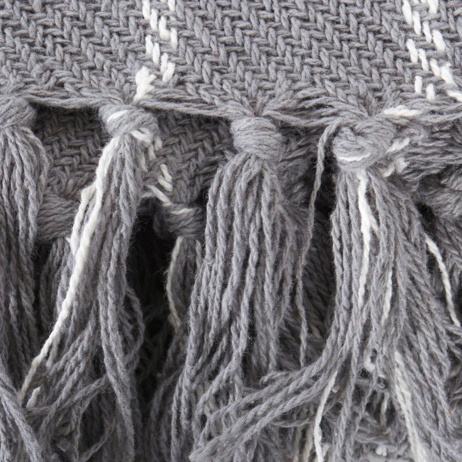 DII® Gray Checked Plaid Throw