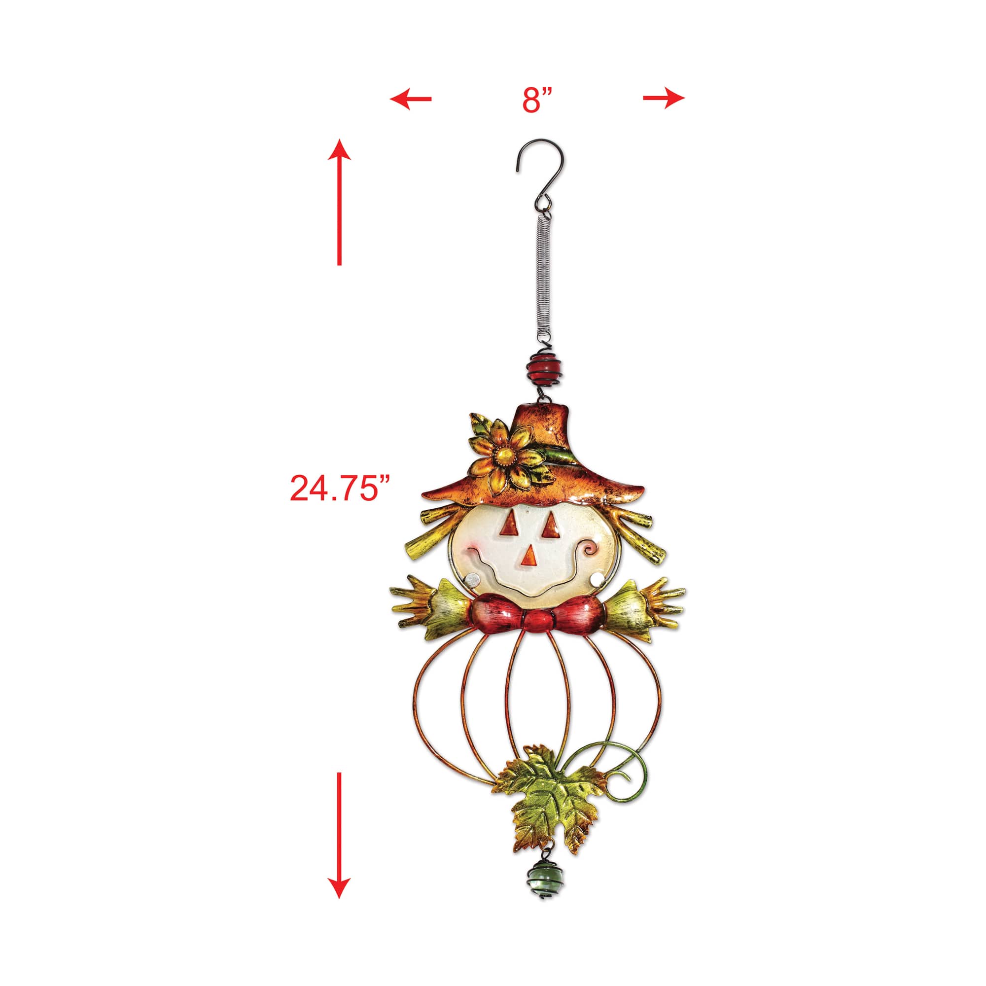 Sunset Vista Designs® 24.75" Whimsical Fall Scarecrow Bouncy Décor