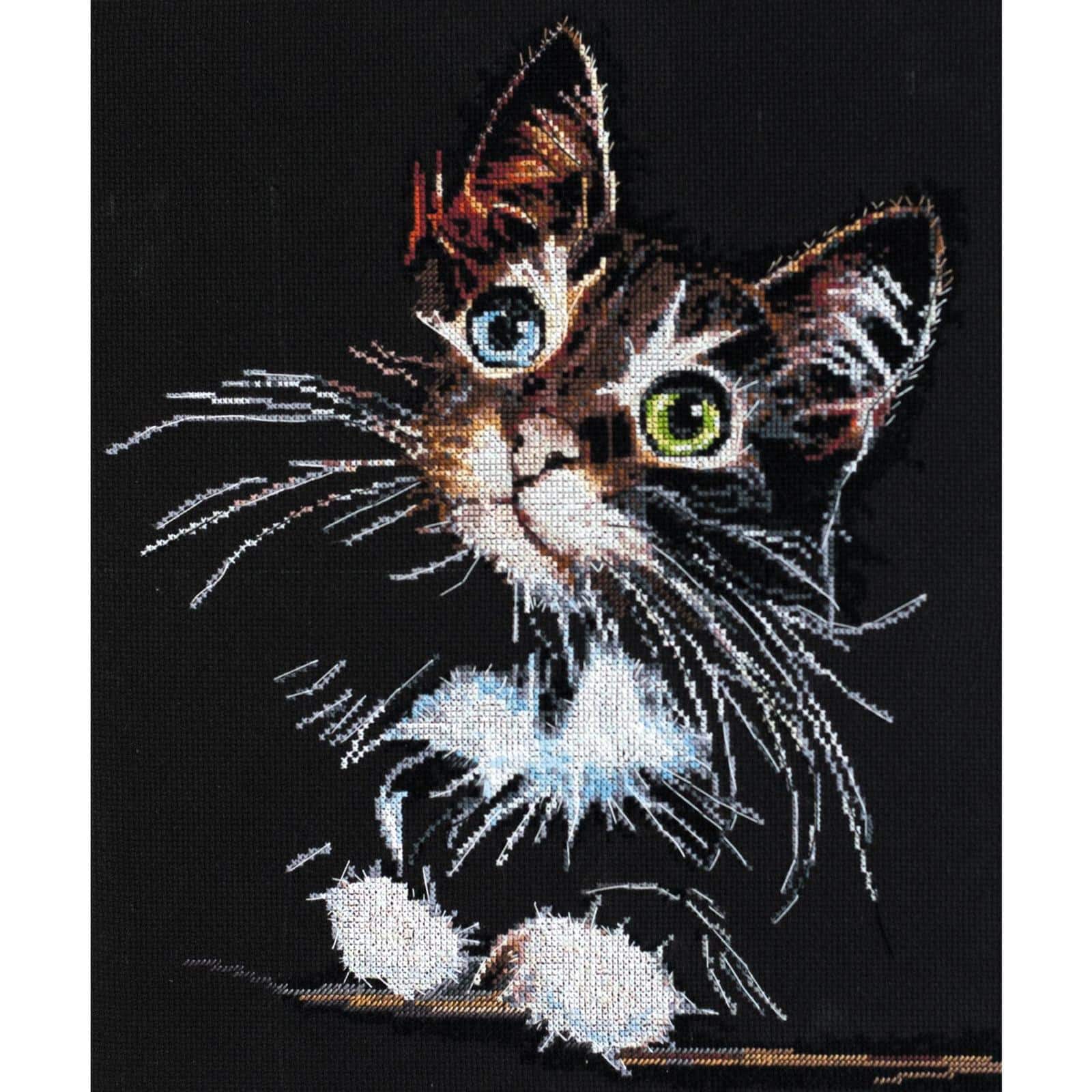 Abris Art Fluffy Kitten Cross-Stitch Kit